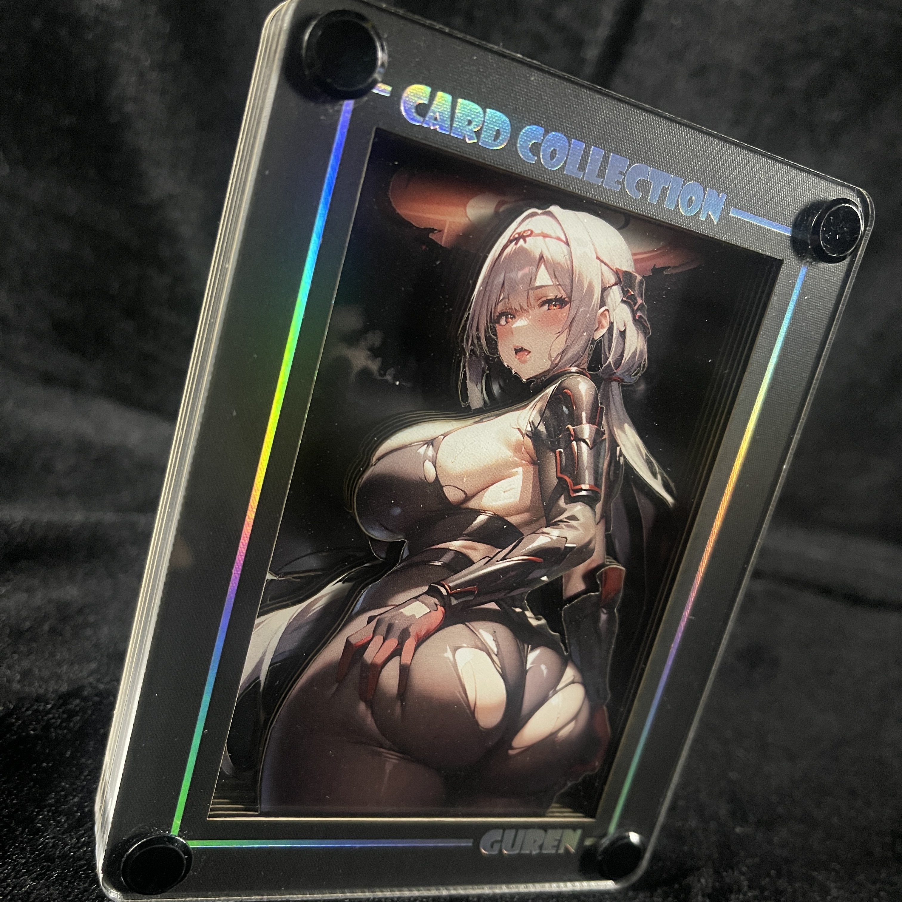 B&W Studio NIKKE Red Lotus Black Desktop Decorative Card Brick In stock