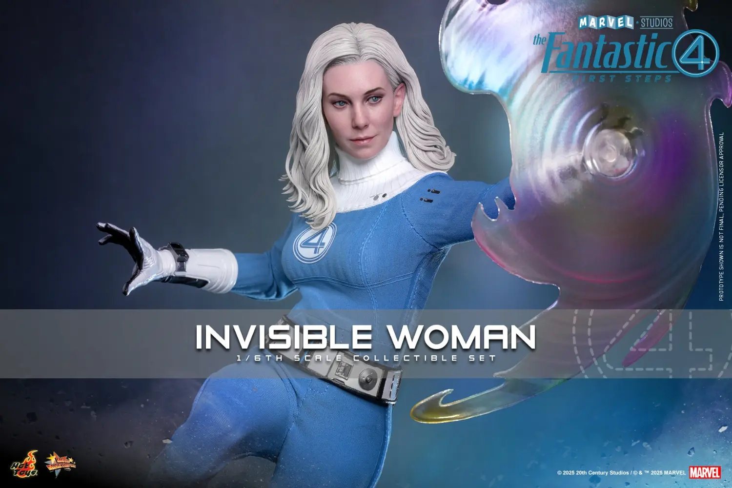 Hottoys - The Fantastic Four: First Steps Invisible Woman and H.E.R.B.I.E. 1/6th scale Collectible Figure Set MMS823 MMS824 (Licensed)Statue(GK)