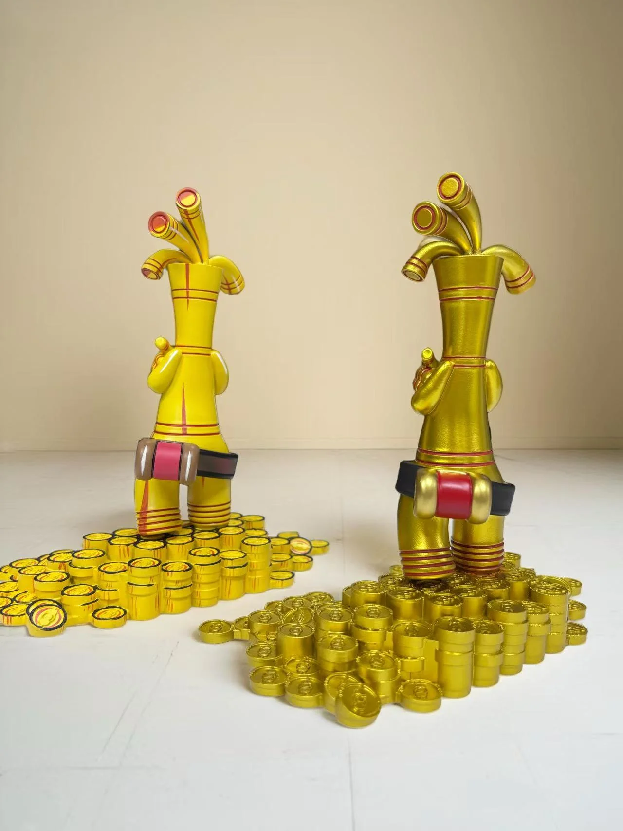 Ymg Studio - Pokemon Gholdengo + Gimmighoul Statue 