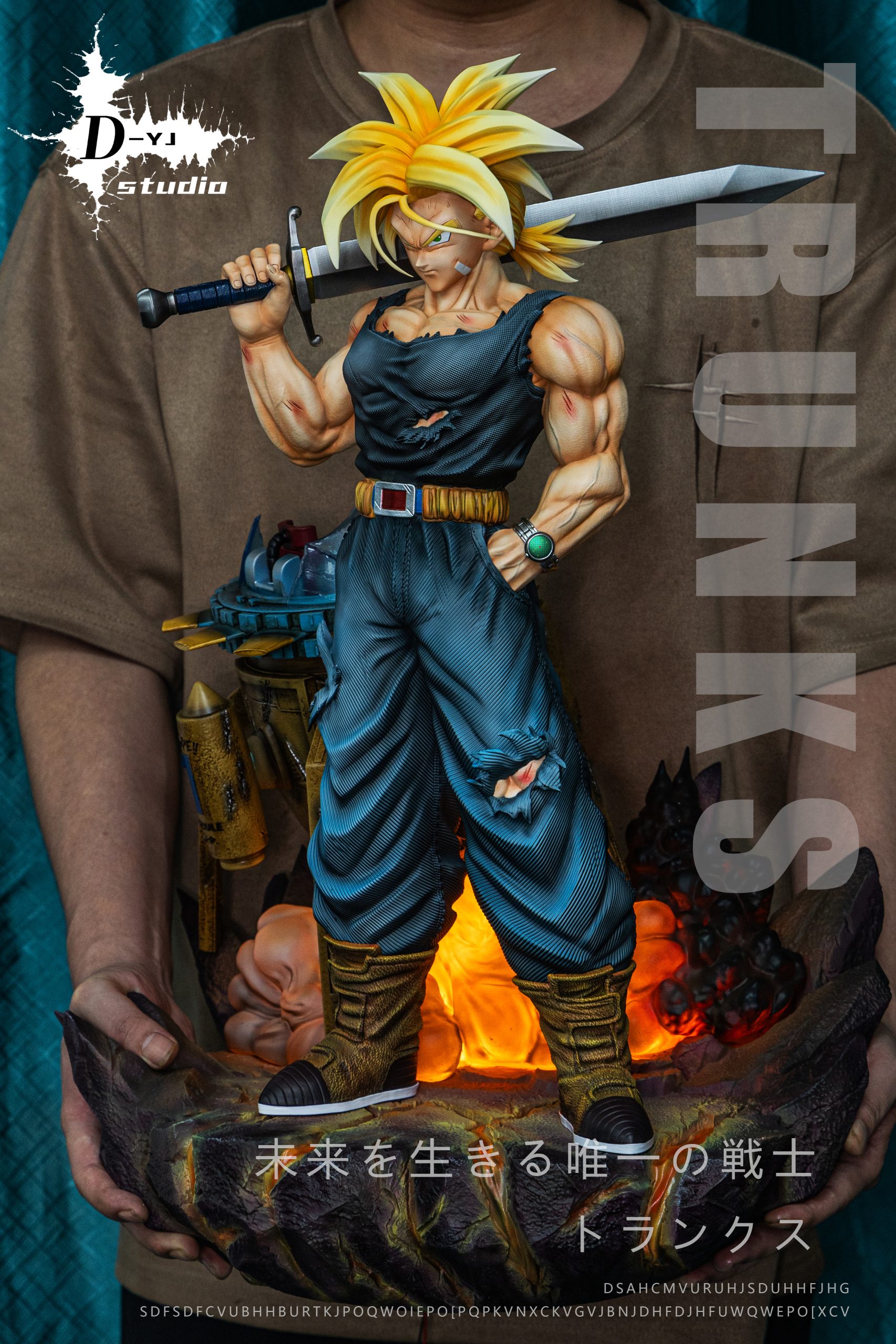 Dragon Ball Sword Carrying Trunks Statue(GK)-D-YJ Studio 