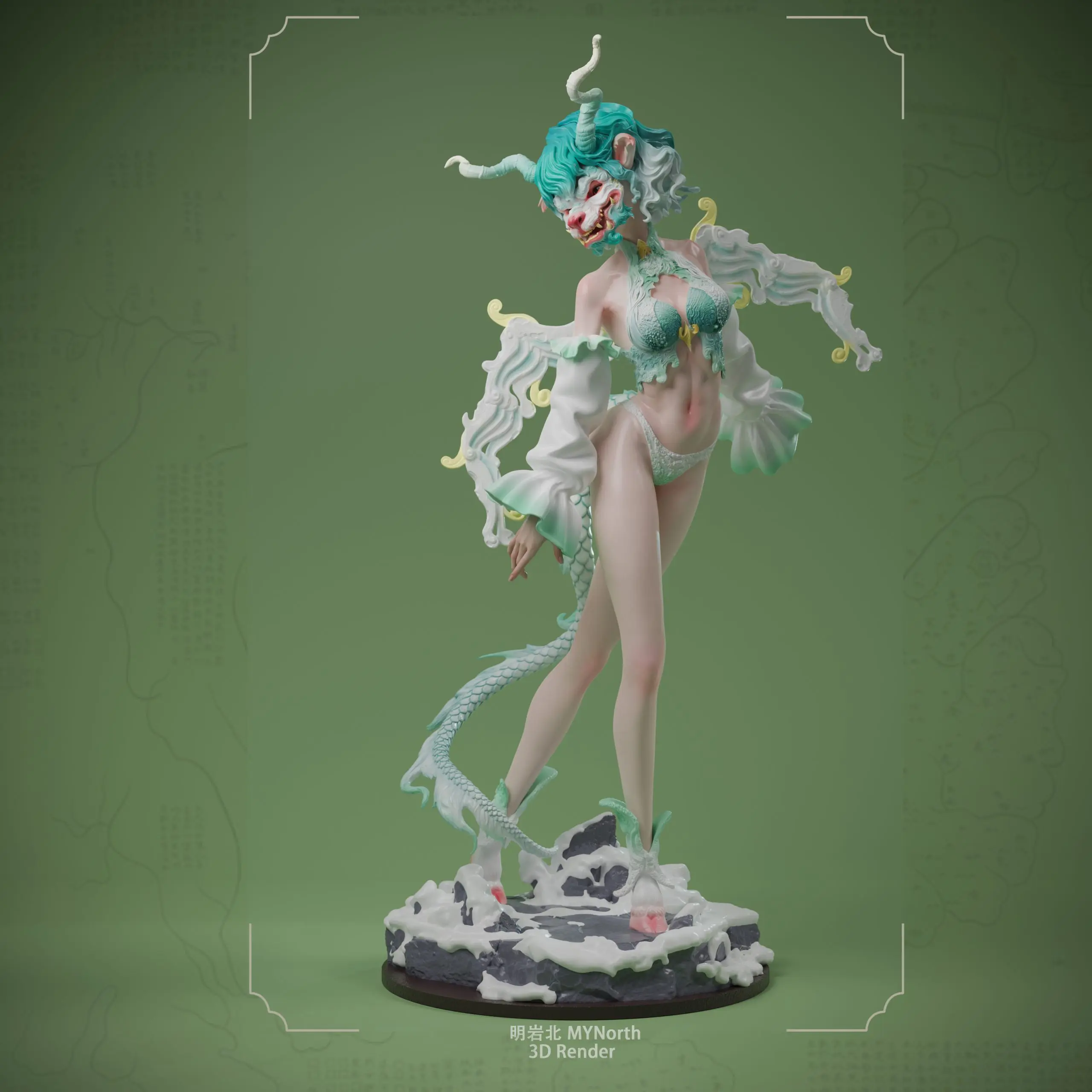 ZN Studio - Original Shanhai Bai Ze White Model Kit Statue(GK)