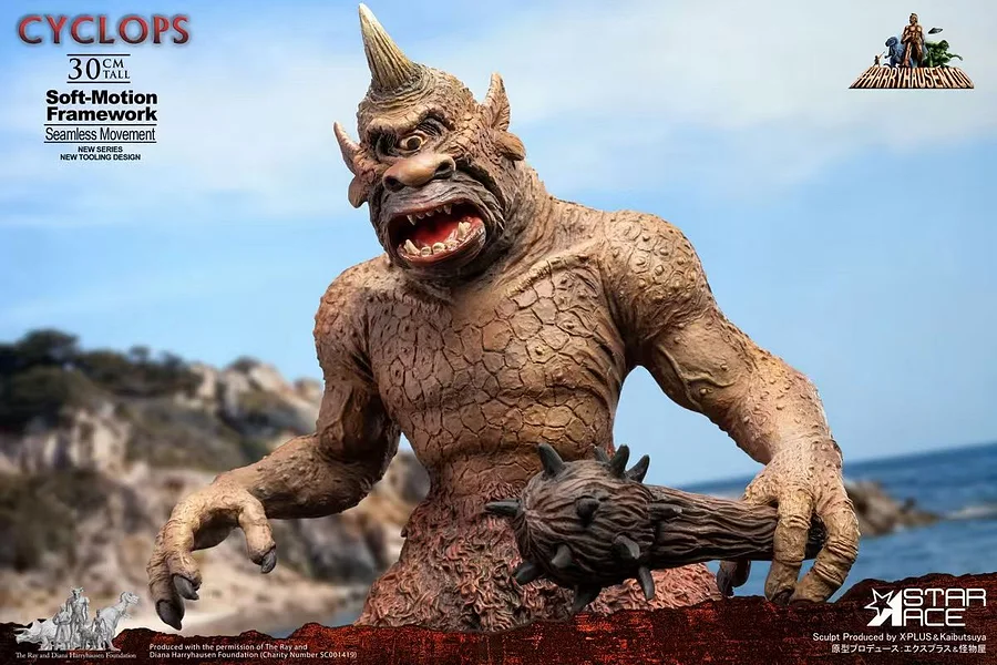 Star Ace Toys - Ray Harryhausen Soft-motion series Cyclops “Soft-motion” SA6074 (Licensed)Statue 