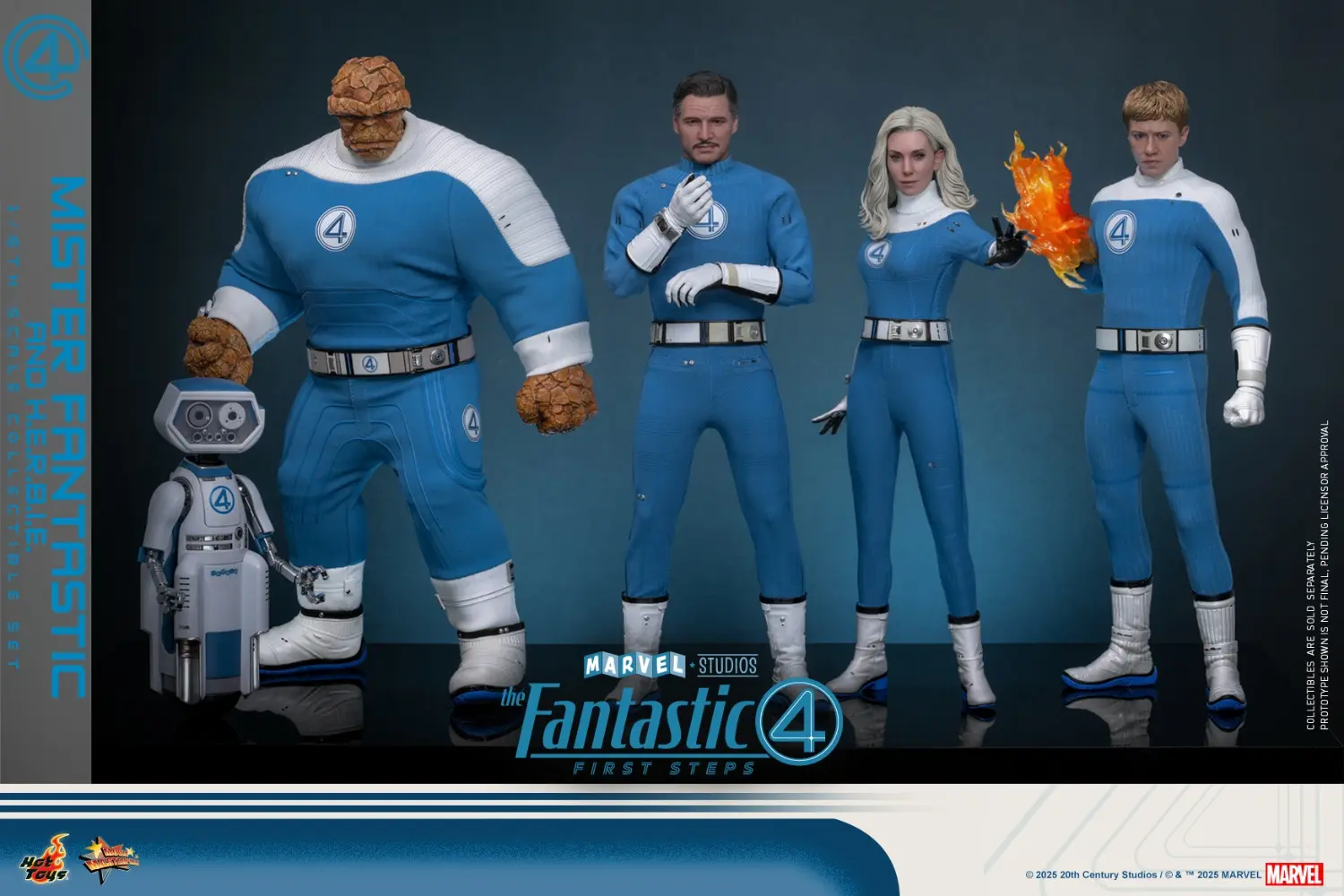Hottoys - The Fantastic Four: First Steps Invisible Woman and H.E.R.B.I.E. 1/6th scale Collectible Figure Set MMS823 MMS824 (Licensed)Statue(GK)