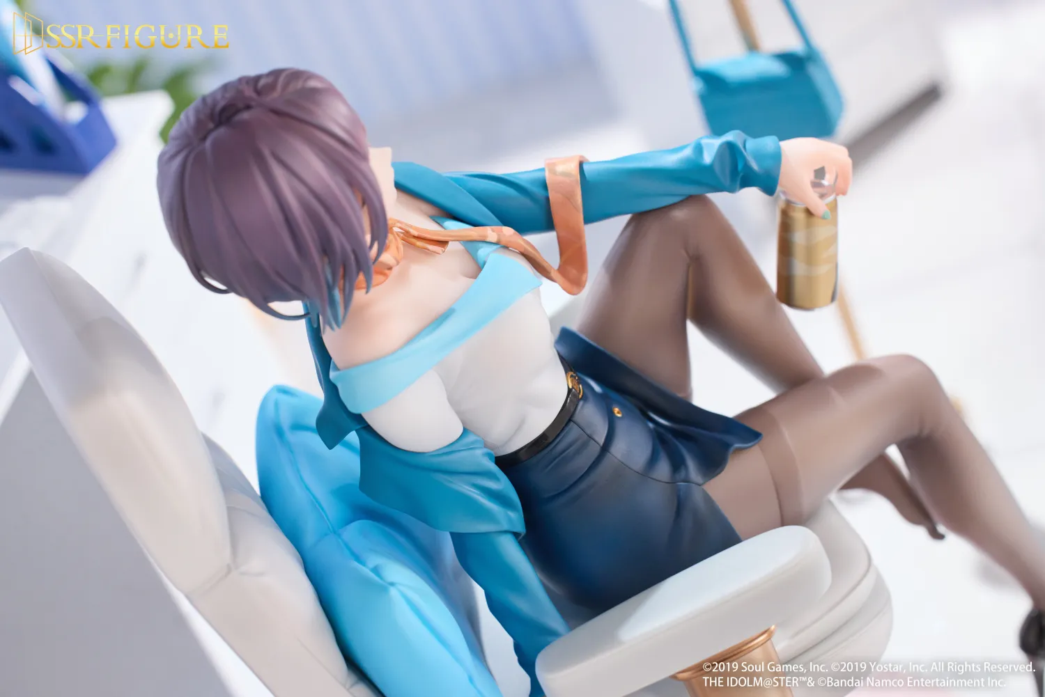 SSR FIGURE - THE IDOLM@STER SHINY COLORS × Mahjong Soul Asakura Tooru Office Effortless Ver. Figure Licensed 