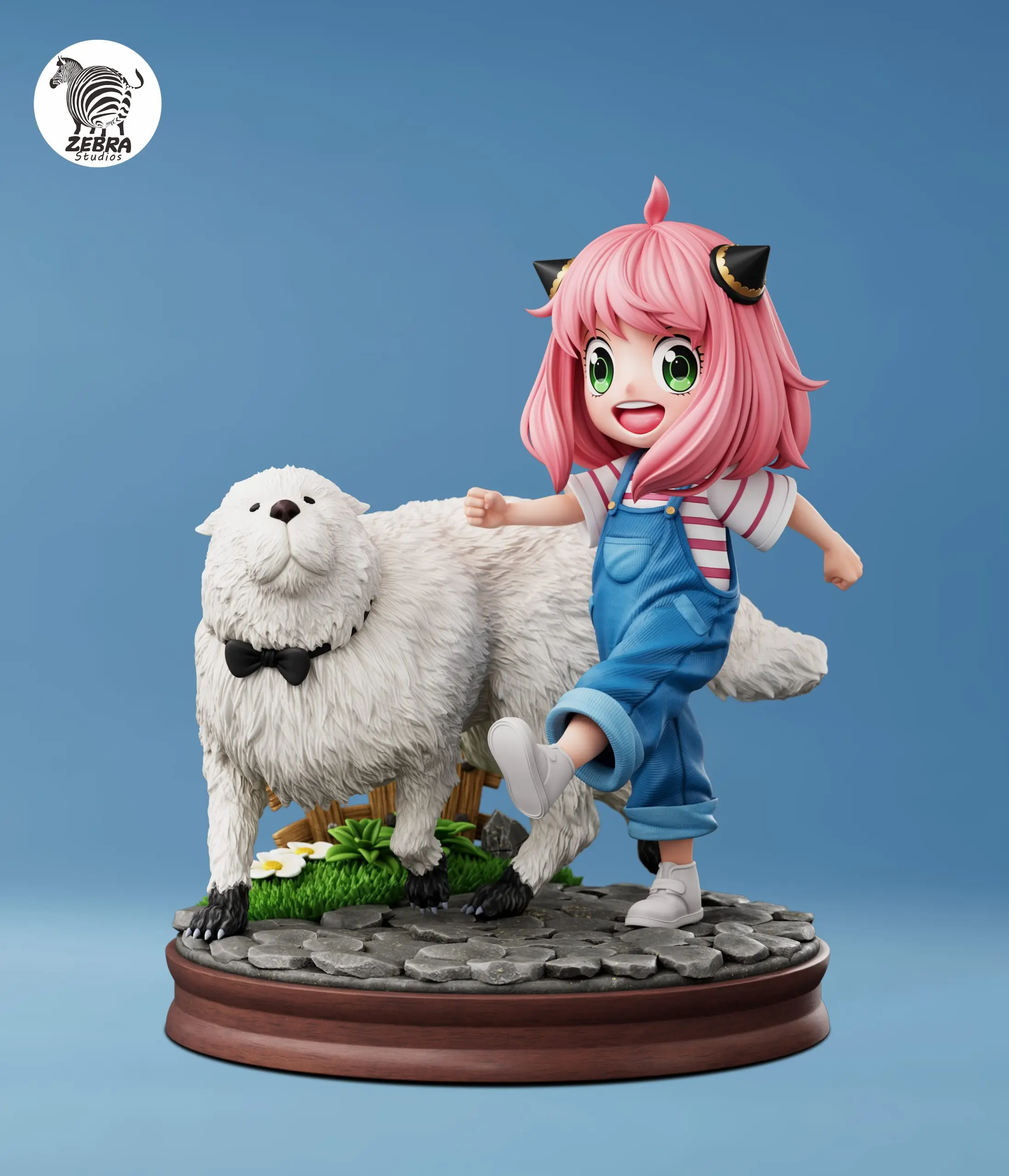 Zebra Studio - Spy x Family Anya and Bond Looking Left  Statue(GK)