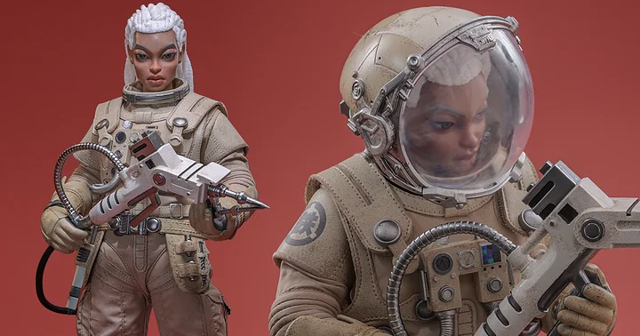 Hottoys - Space Worker Baby Brothersfree 25th Version Action Figure AMC040 Licensed