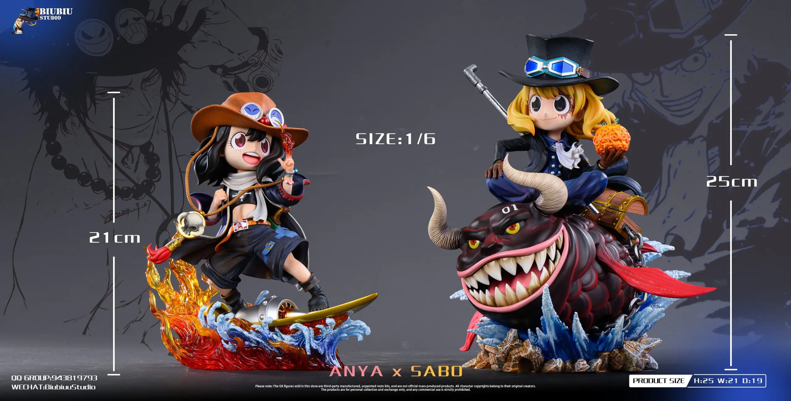 Biubiu Studio - Spy x Family ANYA x SABO Statue