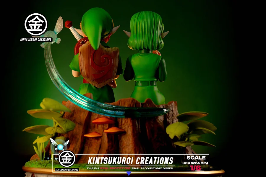 Kintsukuroi Creations - The Legend of Zelda - LINK & SARIA DIORAMA with LED 1/6 Statue(GK) 