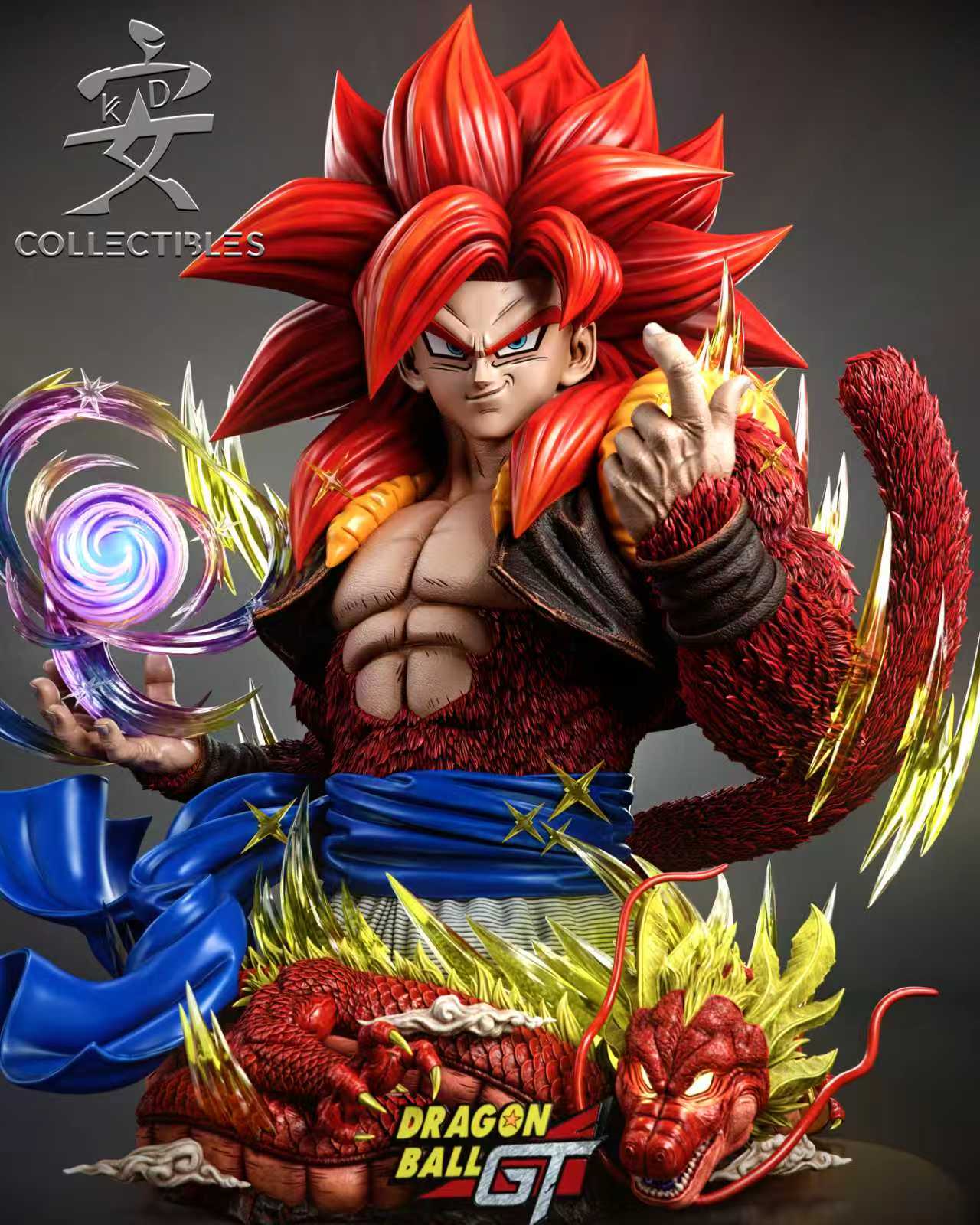 KD studio SSJ4 Gogeta Bust 1:1 statues
