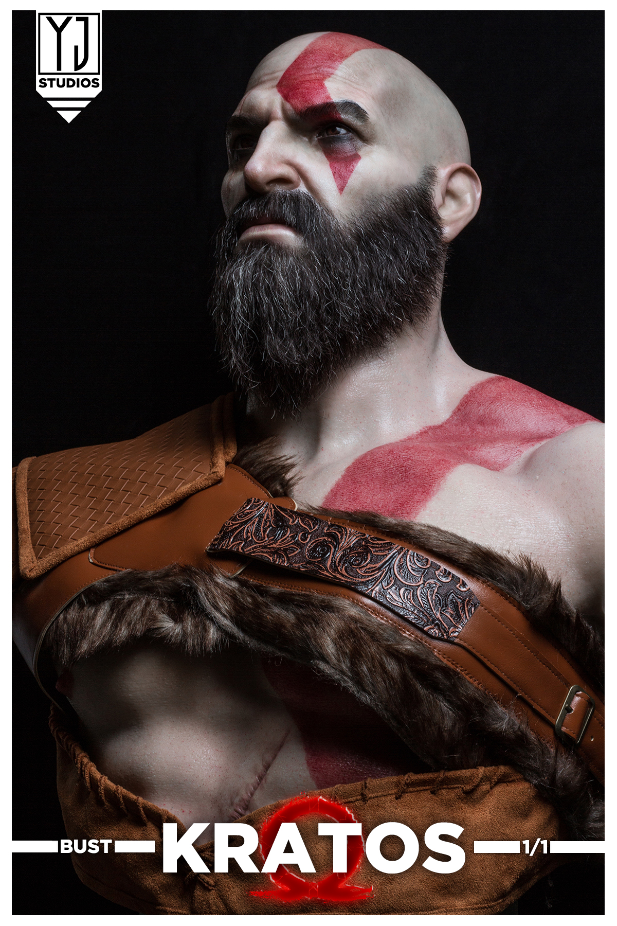 YJ Studio God Of War4 Kratos 11 BUST