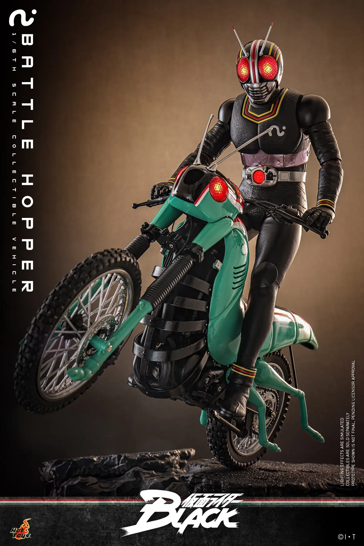 Hottoys -  Kamen Rider Black & Shadow Moon & Battle Hopper 1/6th scale TMS158 TMS159 TMS161 (Licensed) Statue(GK)