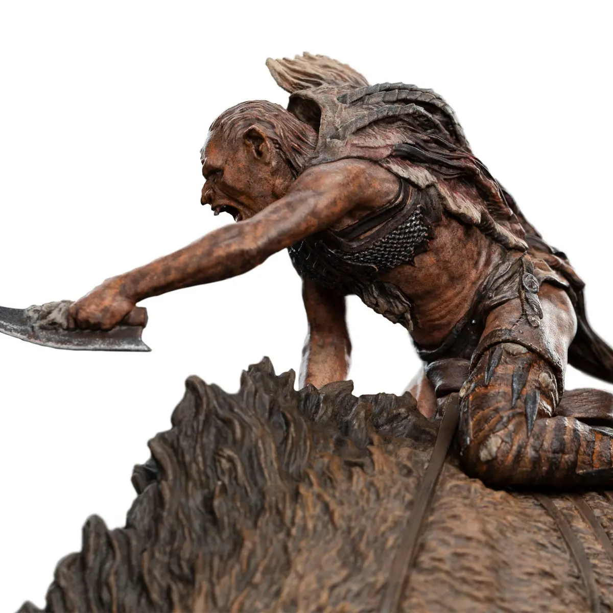 WETA Workshop - Lord of the Rings Orc Wolf Rider Shaku 86-01-04752 (Licensed) Statue 