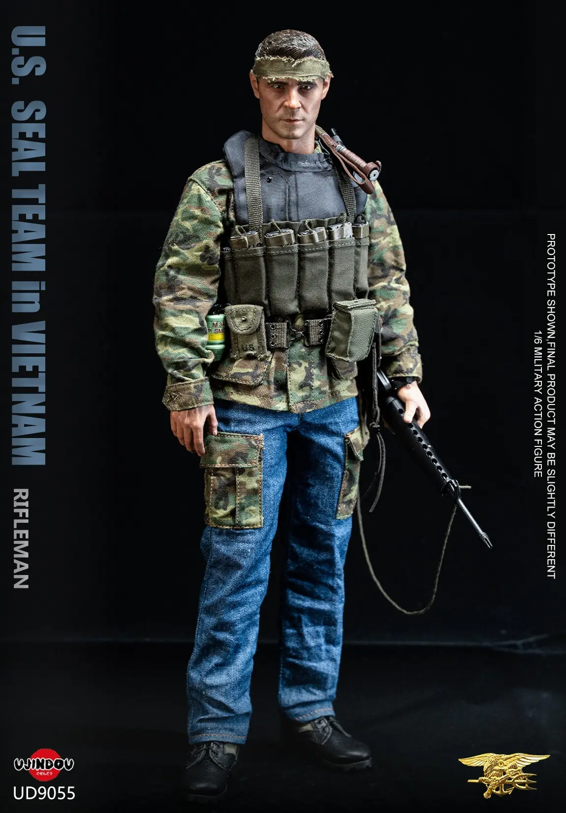 UJINDOU - 1/6 U.S. SEAL TEAM in VIETNAM RIFLEMAN UD9055 (Licensed) Statue(GK) 