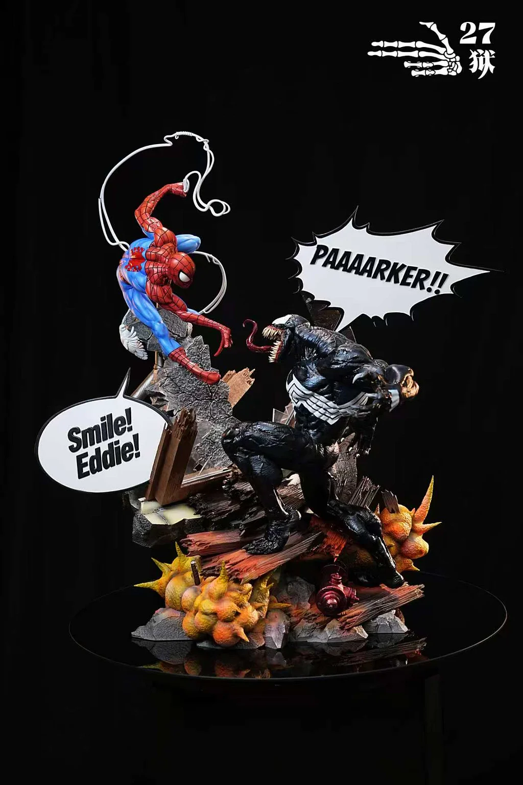 27abyss Studio - Spider-Man vs. Venom Battle Scene Marvel Statue