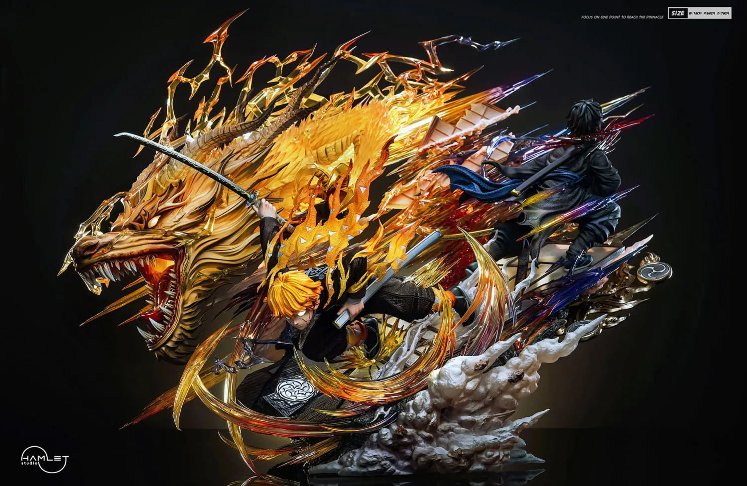 Hamlet Studio - Zenitsu Agatsuma God of Fire Thunder Demon Slayer Statue 