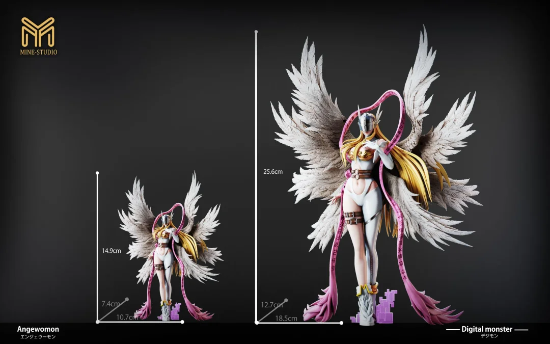 Digimon Small & Plus Scale Angewomon Statue (GK)-MINE  Studio