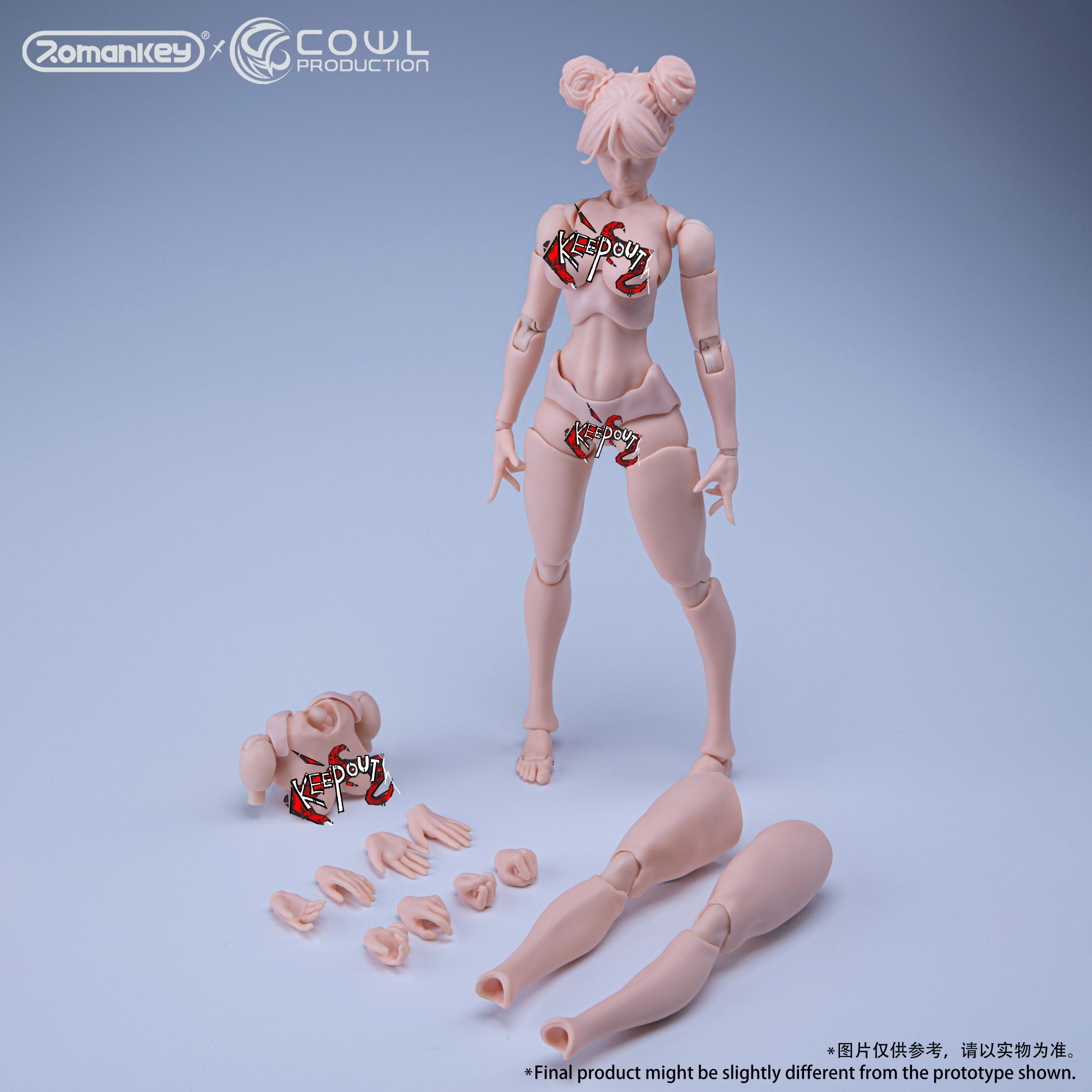 1/12 Scale Highly Articulated Female Body Reissue (Licensed) Statue (GK) -Romankey Studio