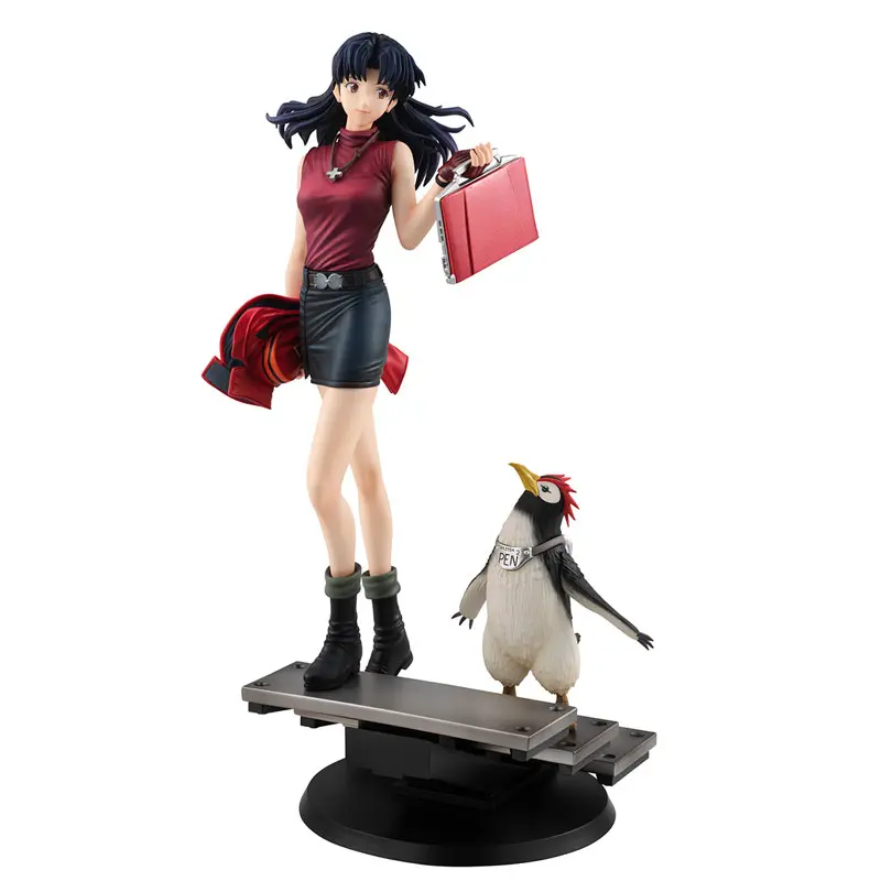 MegaHouse - GALS Series Rebuild of Evangelion Misato Katsuragi & Penpen Complete Figure (Licensed)  Statue(GK)