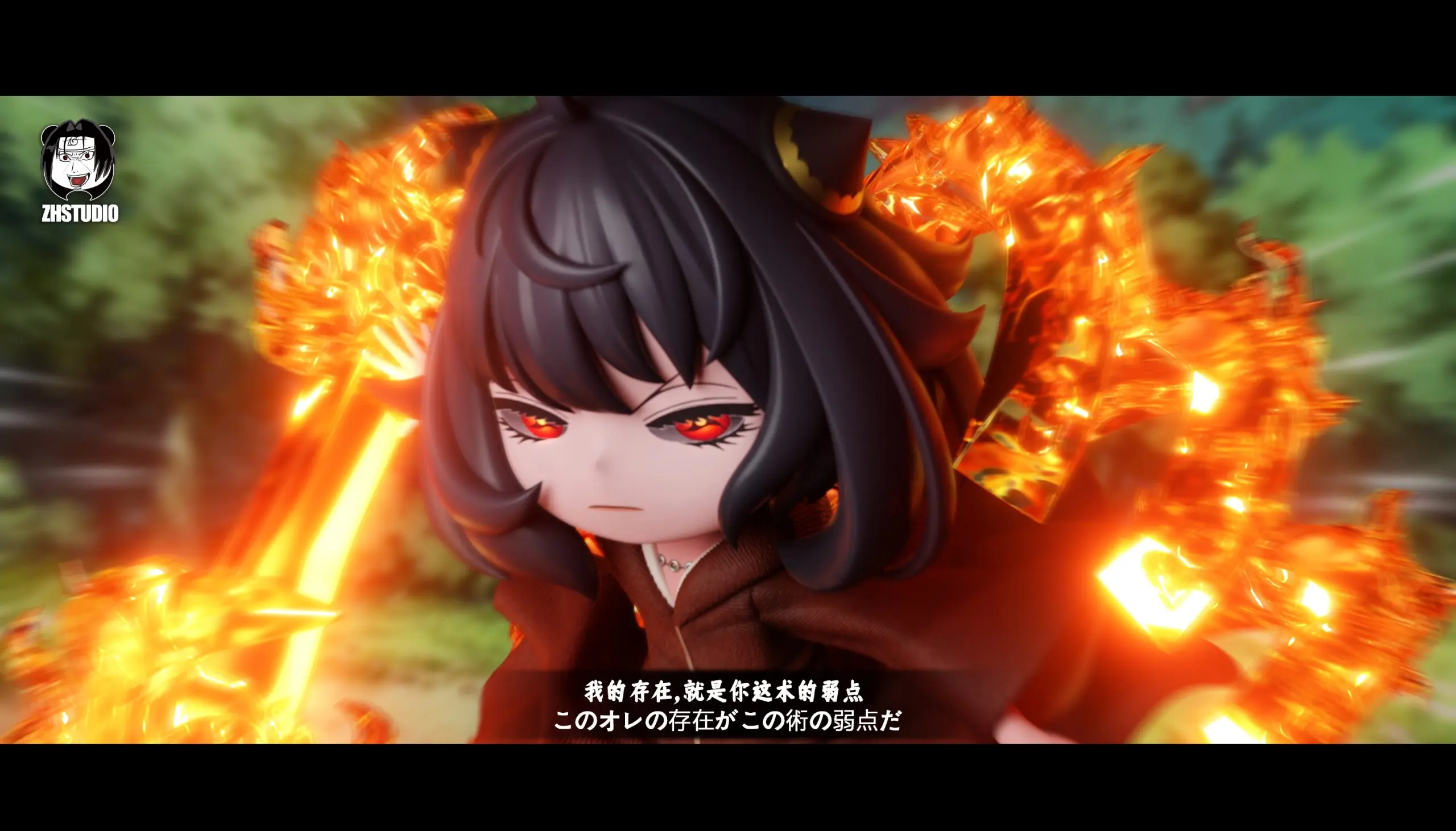 ZH Studio - Spy x Family Anya Cosplay Edo Itachi Statue(GK)