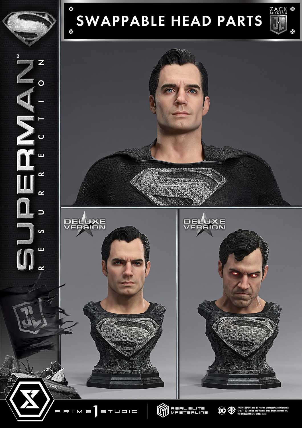 Prime 1Studio, 1/3 Justice League Zack version Superman Nightmare color version, GK, pre-sale