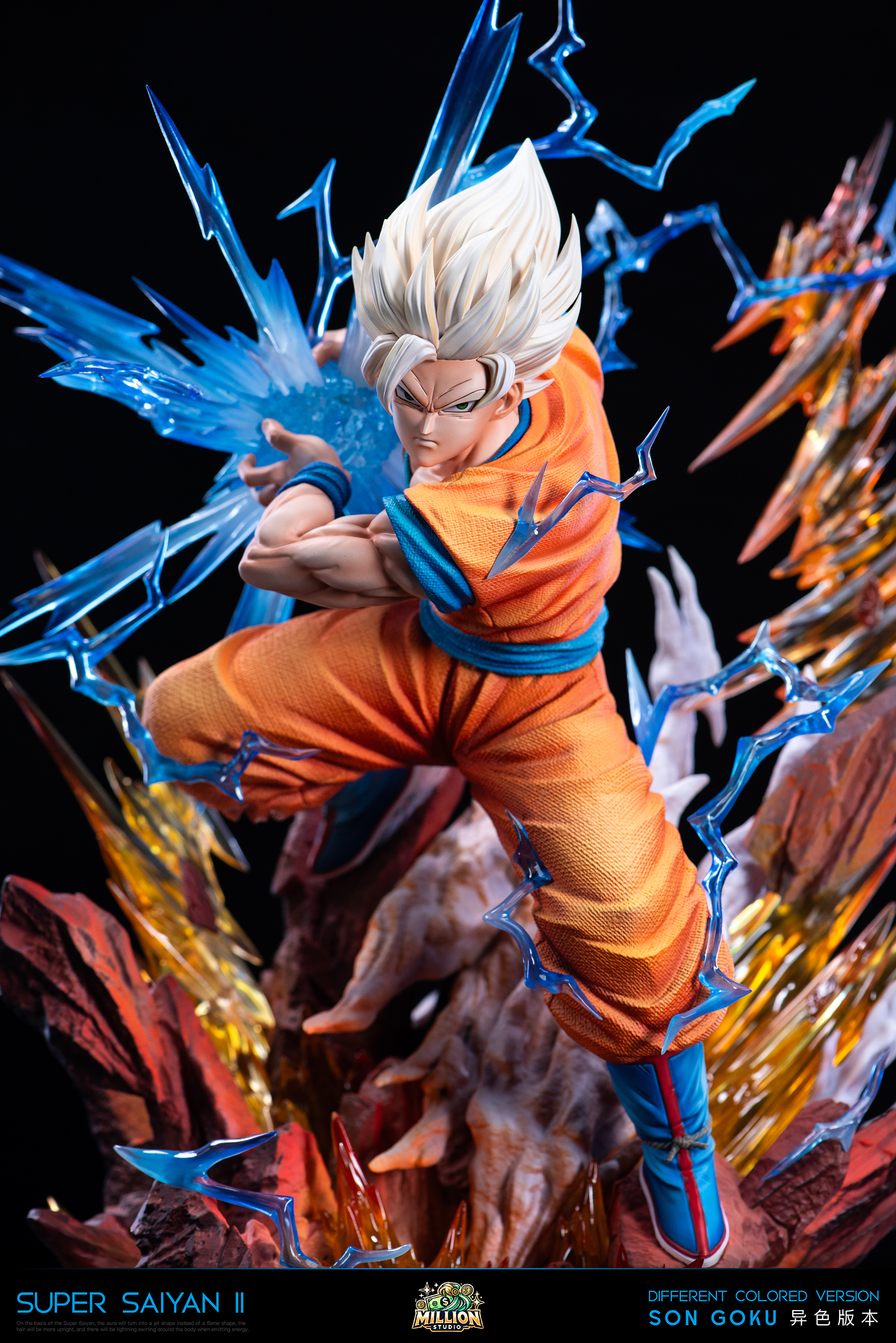 DRAGON BALL RESONANCE SERIES 01 SUPER SAIYAN 2 GOKU KAME HAME HA STATUE GK- MILLION STUDIO Pre-sale-KWII-GK