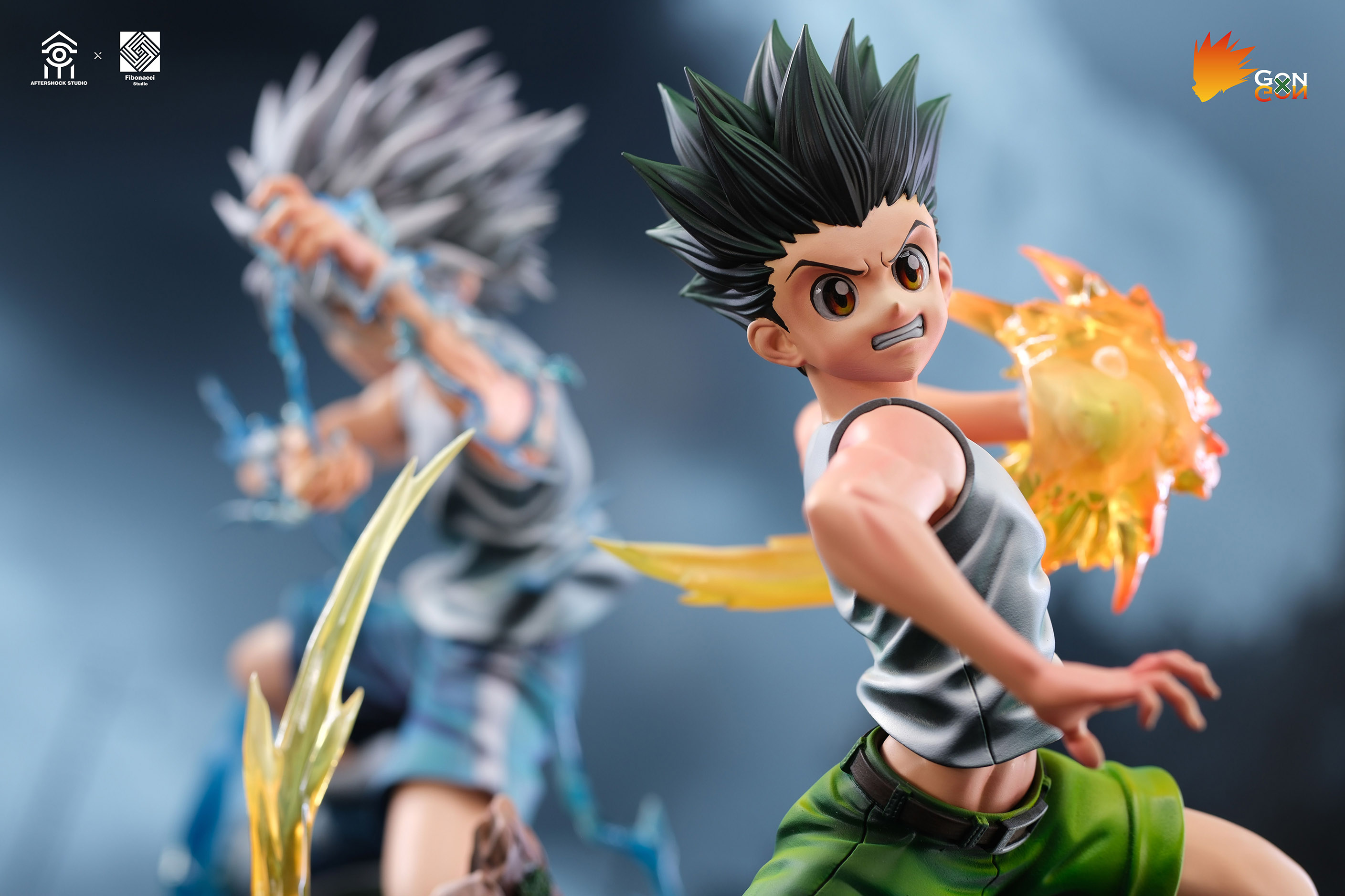 HUNTER × HUNTER Killua Zoldyck & Gon Freecss Statue(GK) -Aftershock Studio & Fibonacci Studio
