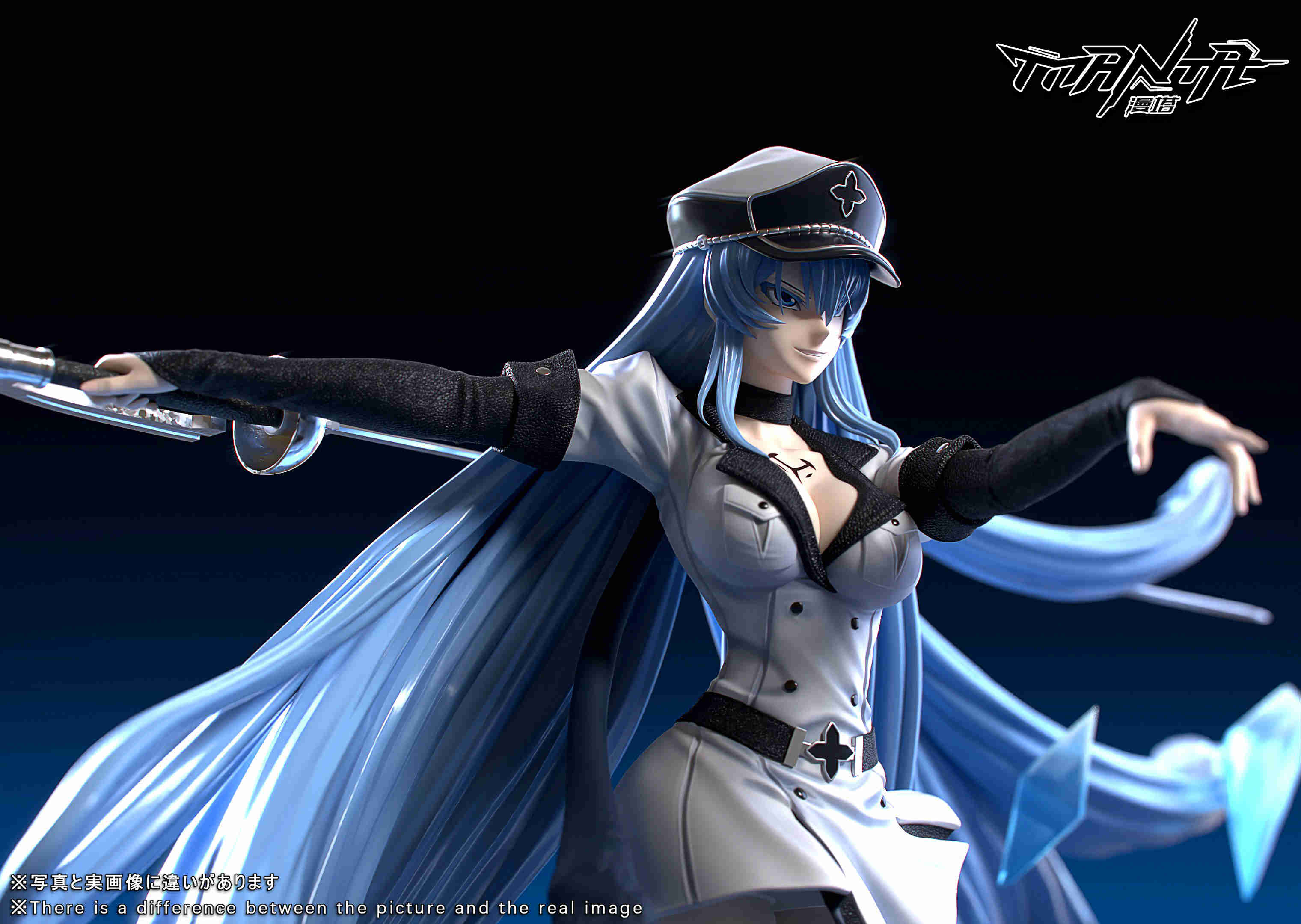 Pre-sale Work Kill the Red Eyes Esdeath Size Character scale 1/6 Length-33cm, width-43cm, height-36cm (GK)-KWII-GK
