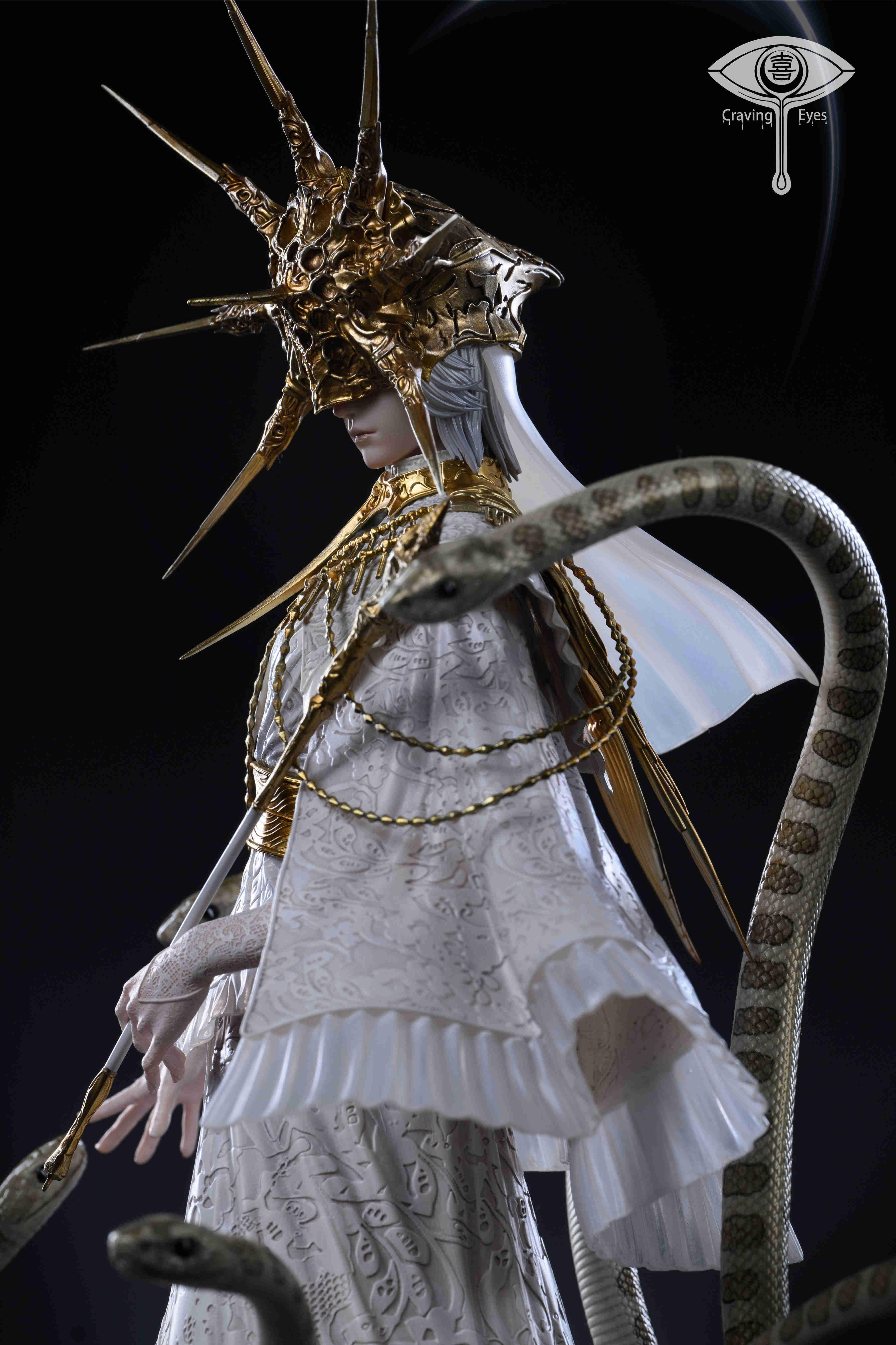 Pre-sale Work Dark Soul Dark Sun Gwydolin Transvestite Gwydolin Size Y 350 X 237 Z 225 Unit mm (the one wearing the helmet may be 40cm tall) (GK)-KWII-GK