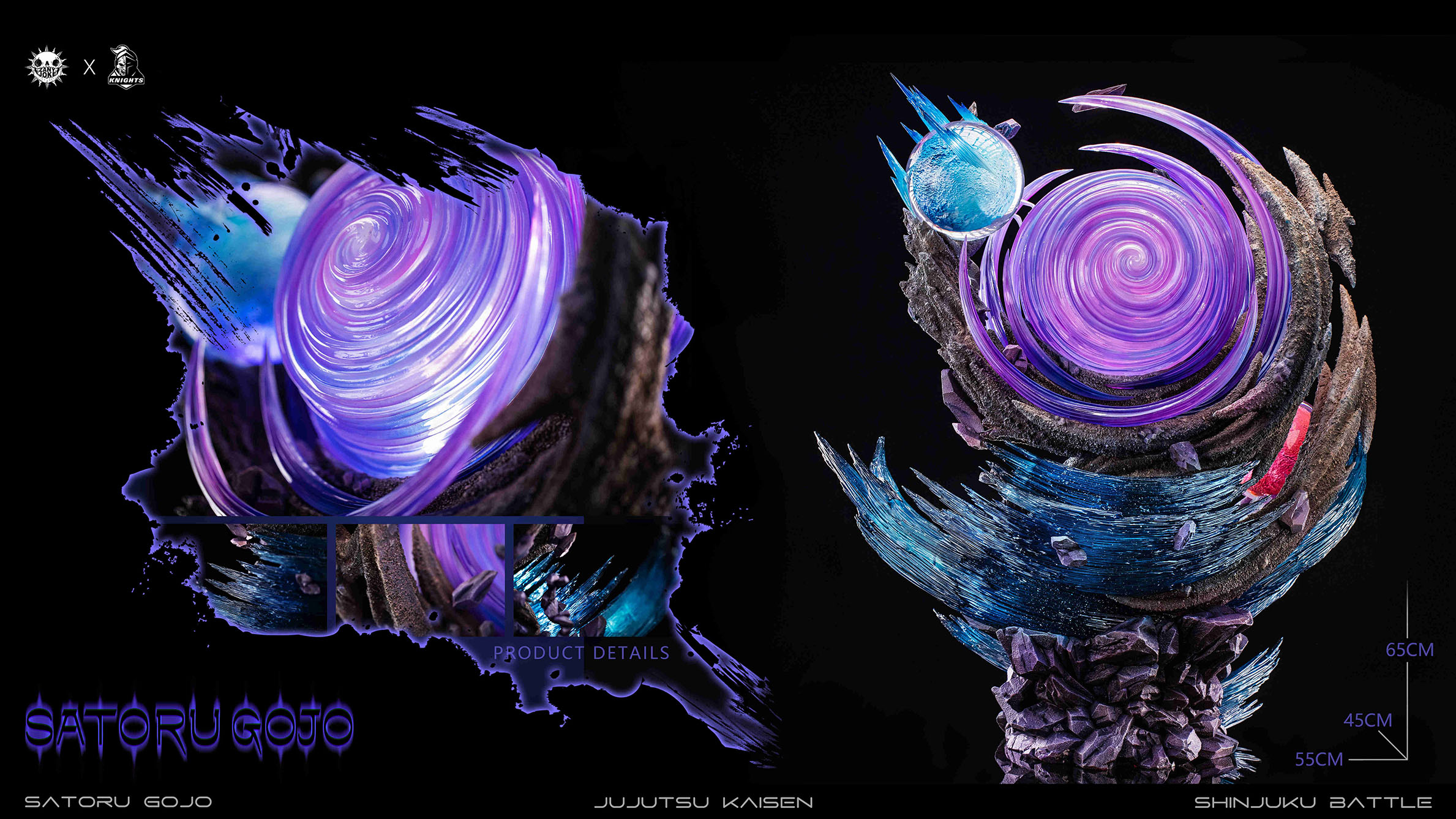 Pre-sale ZanyJoke Knights Alliance Contemporary Strongest Magician Gojo GK Hand-made Statue Model No. S01 ratio 1/6 size height about 65cm width 55cm depth 45cm character height 31cm (GK)-KWII-GK