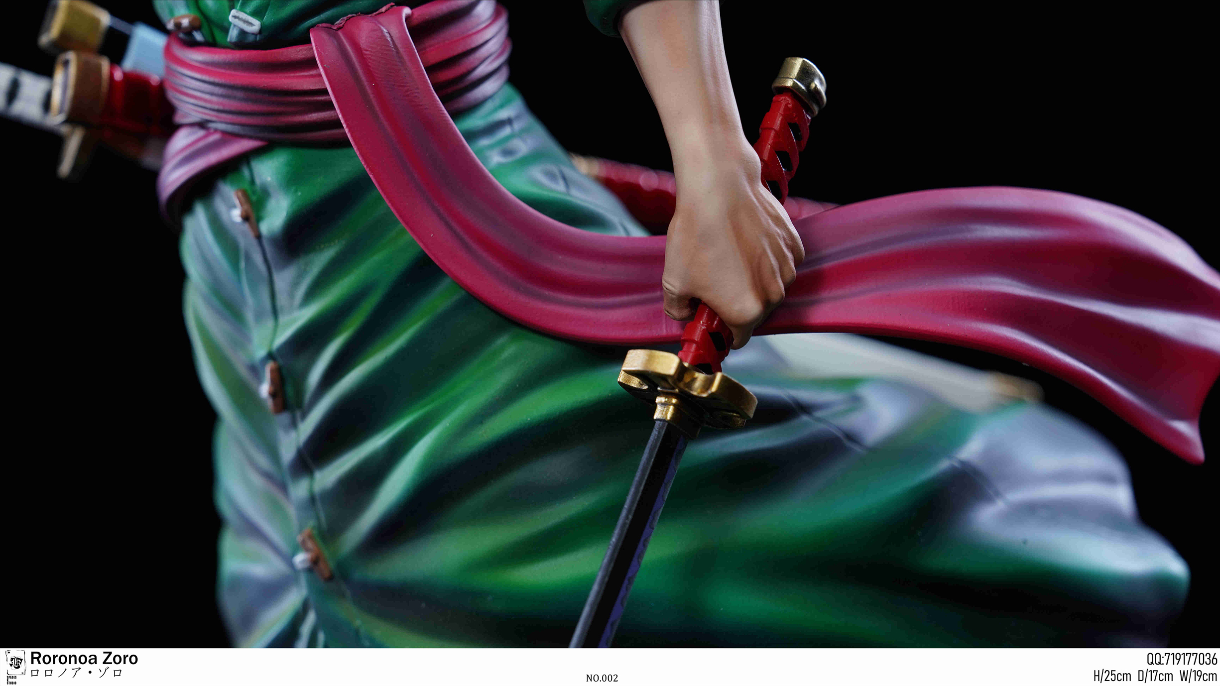 Pre-sale Straw Hat Pirates Roronoa Zoro One Piece GK data 25cm width 17cm depth 19cm (including base) (GK)-KWII-GK