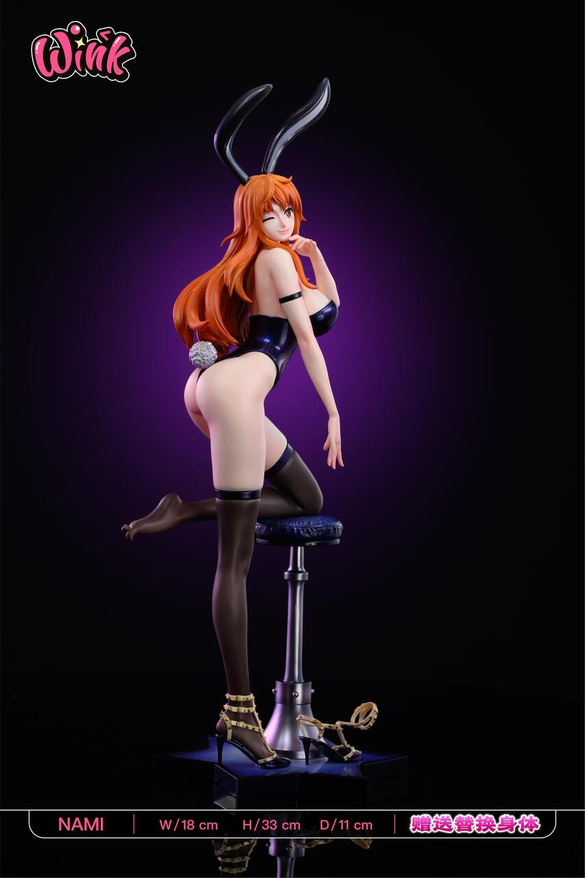 In stock-ONE PIECE - Bunny Girl Ver Nami Statue(GK) (Adult 18+) -Wink Studio