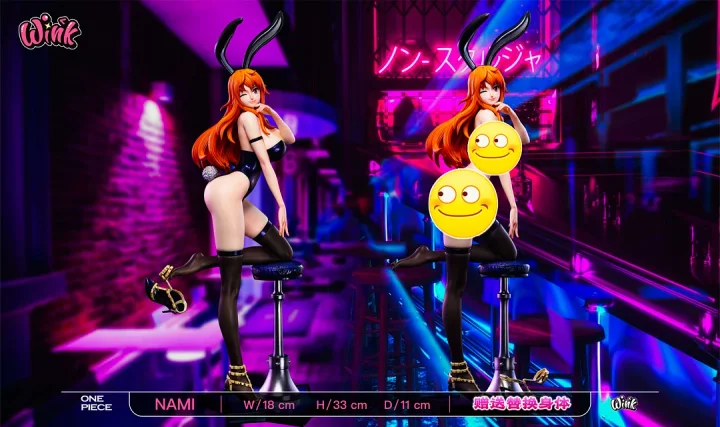 In stock-ONE PIECE - Bunny Girl Ver Nami Statue(GK) (Adult 18+) -Wink Studio