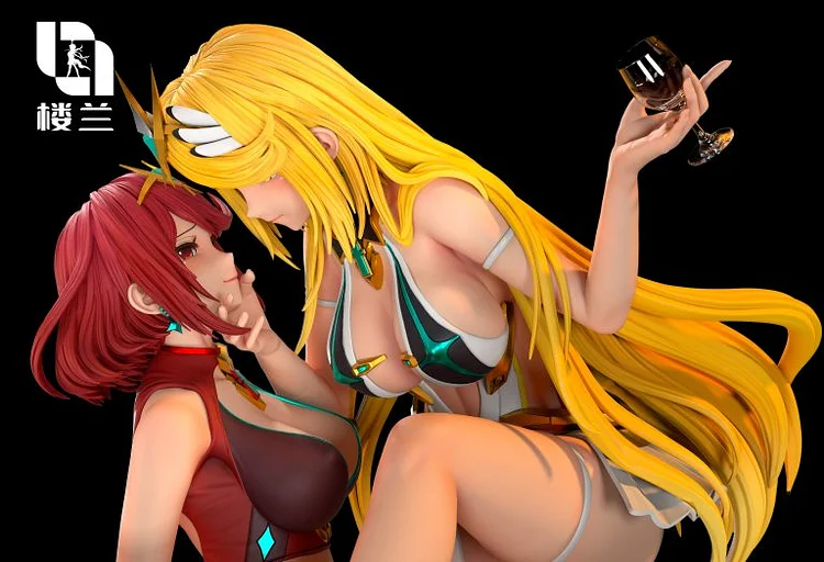 Xenoblade Hikari & Homura 1/6 Statue GK Figure (Adult 18+)-Lou lan Studio Pre-sale