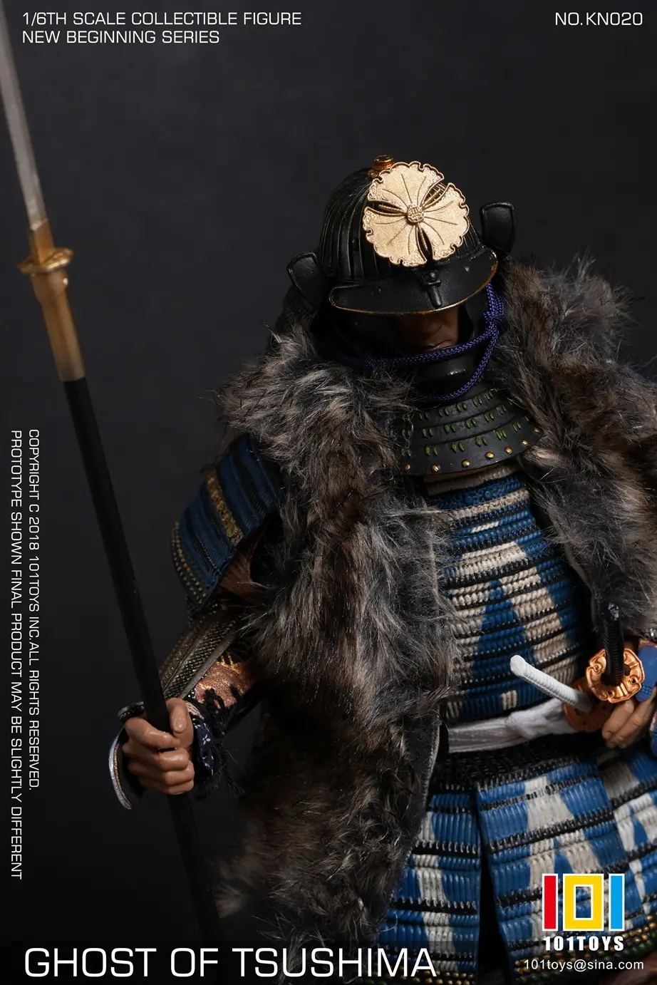 101toys - 1/6 NO KN023 NEW BEGINNER SERIES GHOST OF TSUSHIMA SAMURAI TRIO SET (Licensed) Statue(GK)