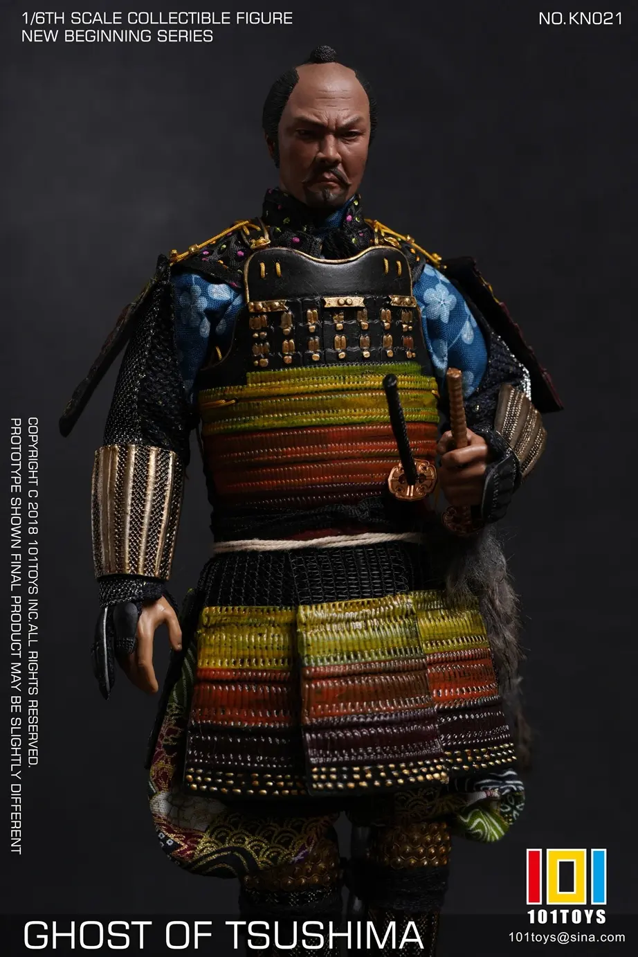 101toys - 1/6 NO KN023 NEW BEGINNER SERIES GHOST OF TSUSHIMA SAMURAI TRIO SET (Licensed) Statue(GK)