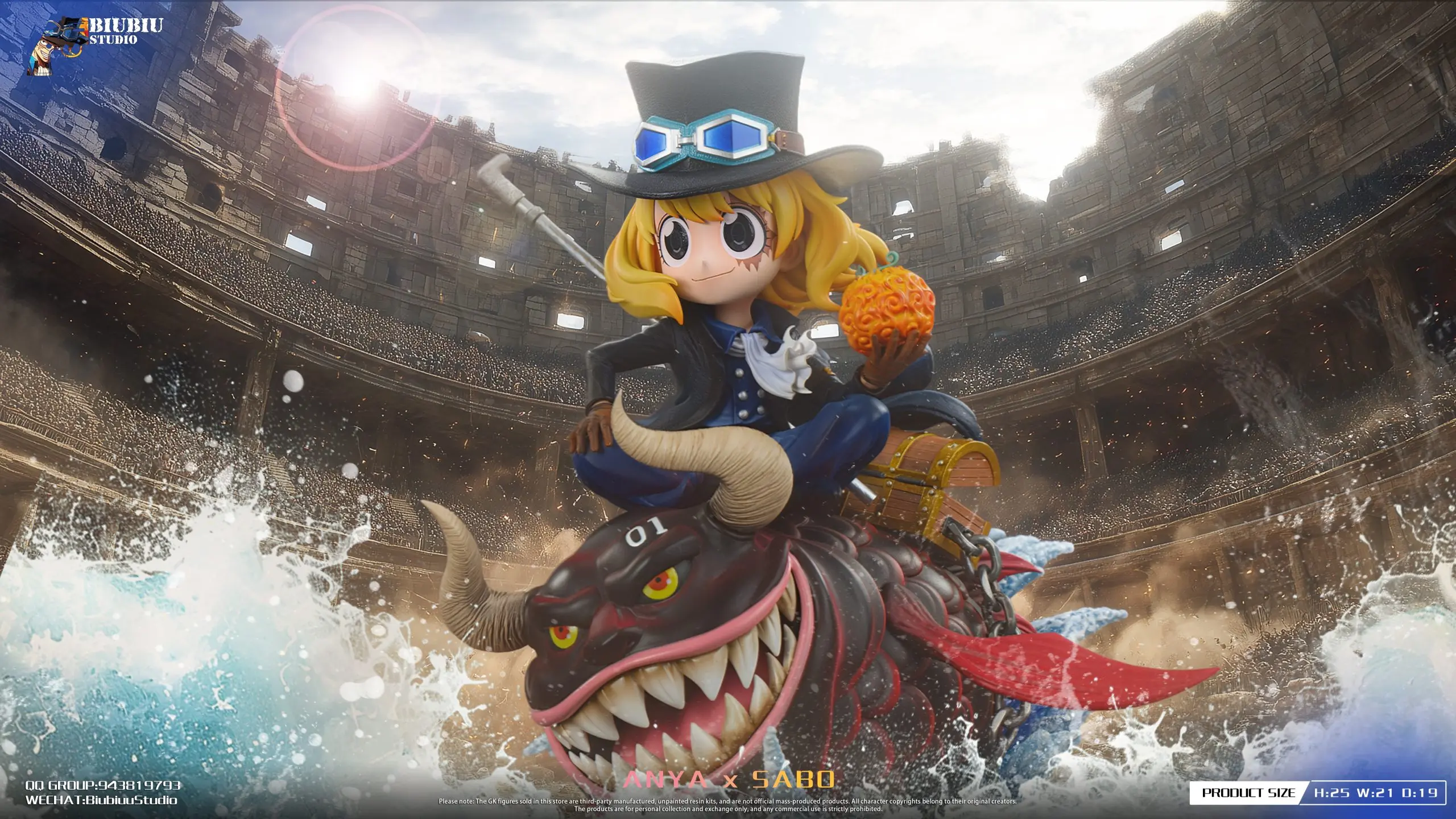 Biubiu Studio - Spy x Family ANYA x SABO Statue