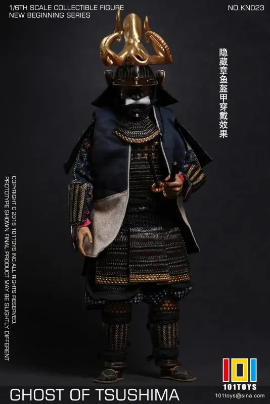 101toys - 1/6 NO KN023 NEW BEGINNER SERIES GHOST OF TSUSHIMA SAMURAI TRIO SET (Licensed) Statue(GK)