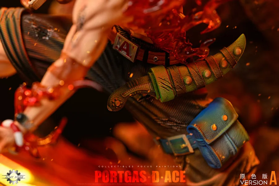 Reset Studio - One Piece - POP Portgas D Ace with LED Statue(GK)