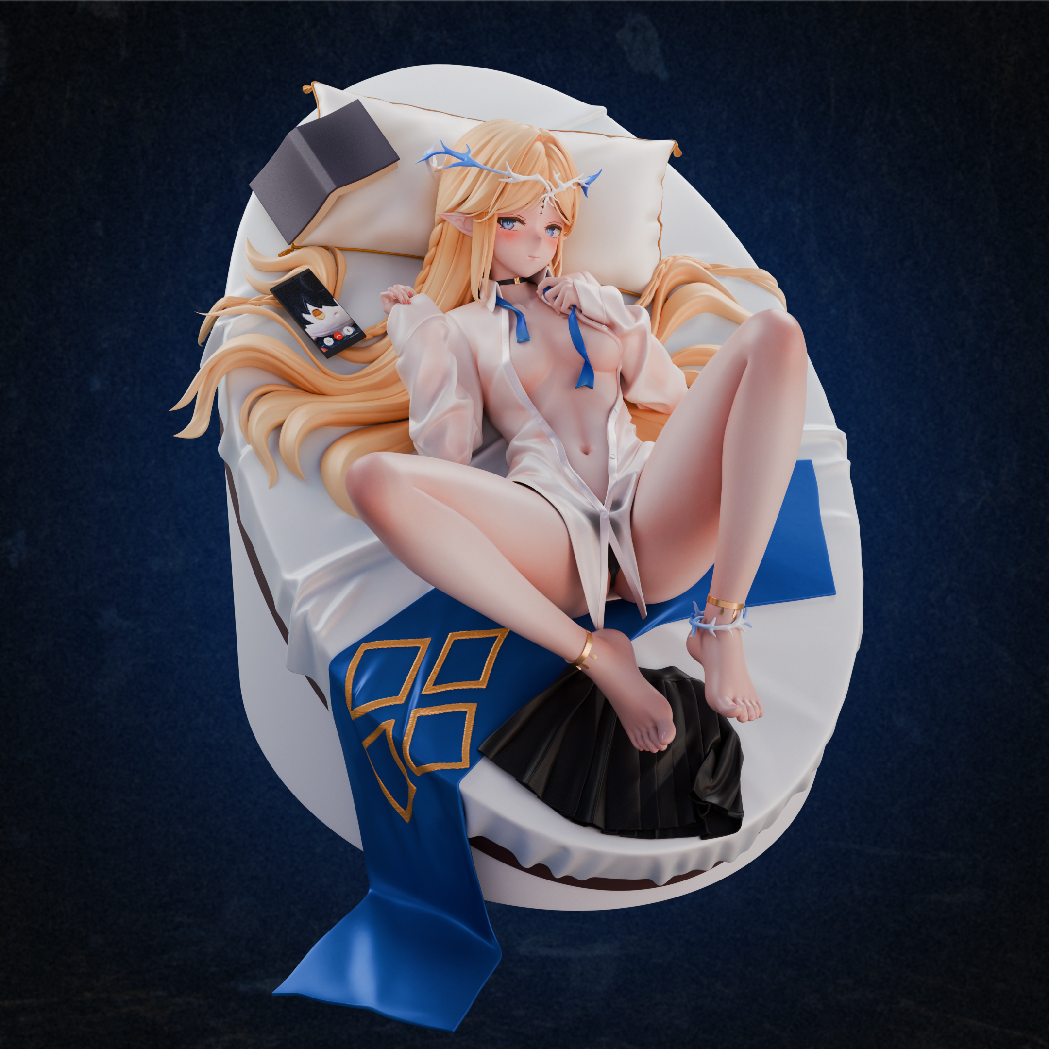 Wuthering Waves Cartethyia at Home Statue (GK)(Adult 18+)-Qian Ben Ying Gong Zao Studio 