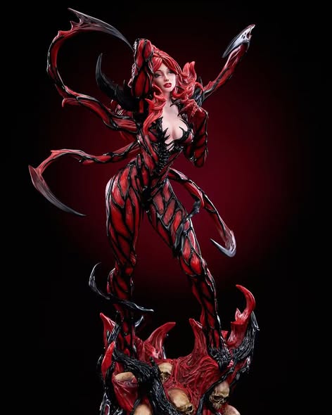 C4studio Custom Collectible - Mary Jane Carnage Marvel Statue 
