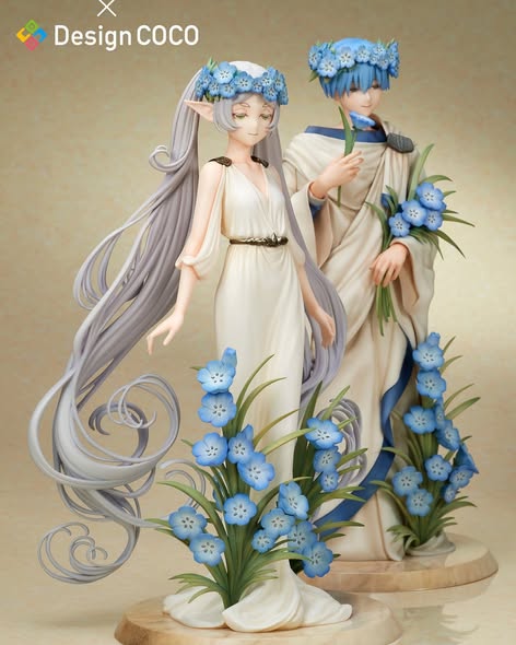 Design COCO - Frieren: Beyond Journey's End Frieren X Himmel Art Nouveau Style Figure Licensed Statue