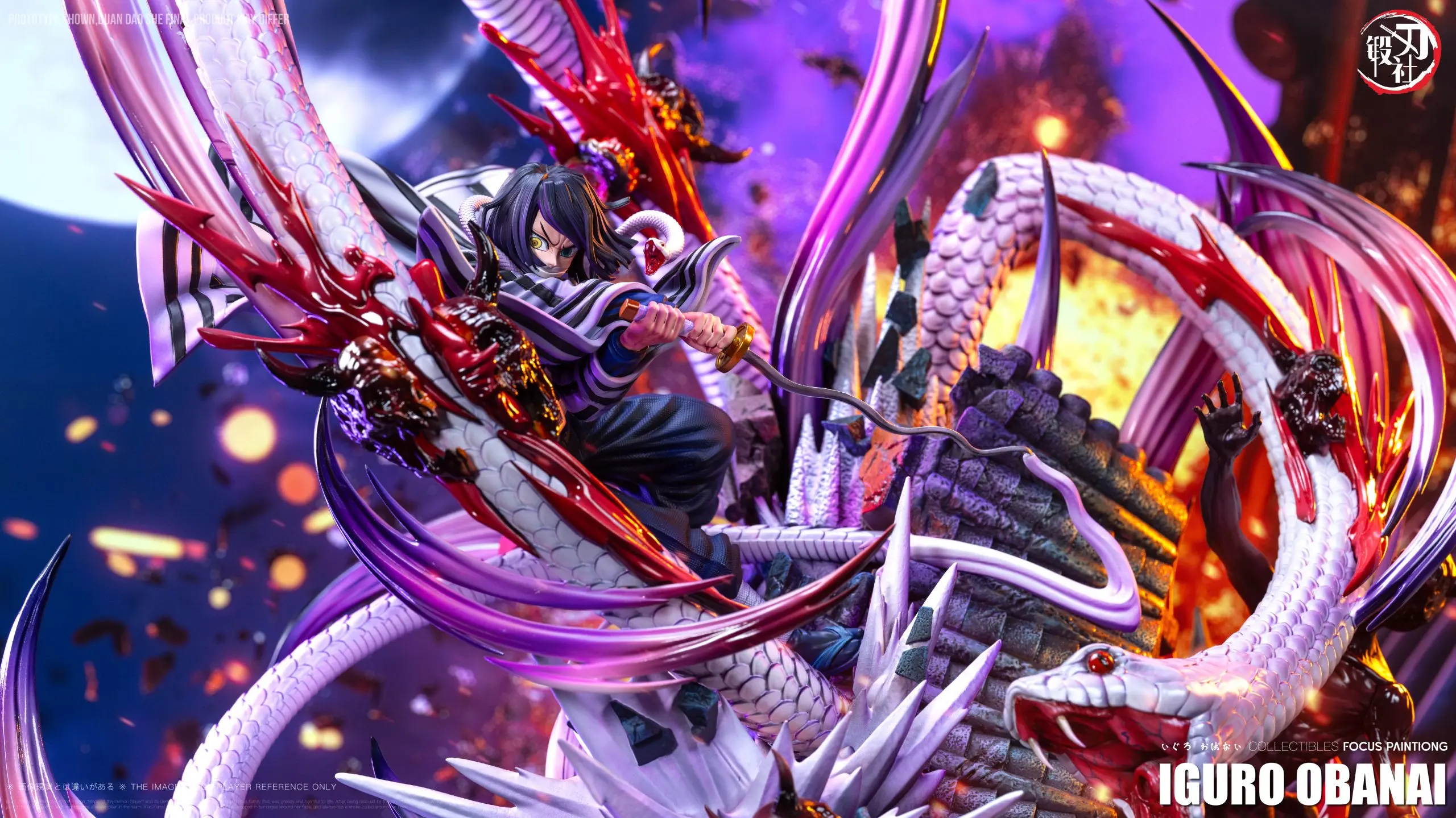 DDS Studio - Demon Slayer Obanai Iguro Statue 