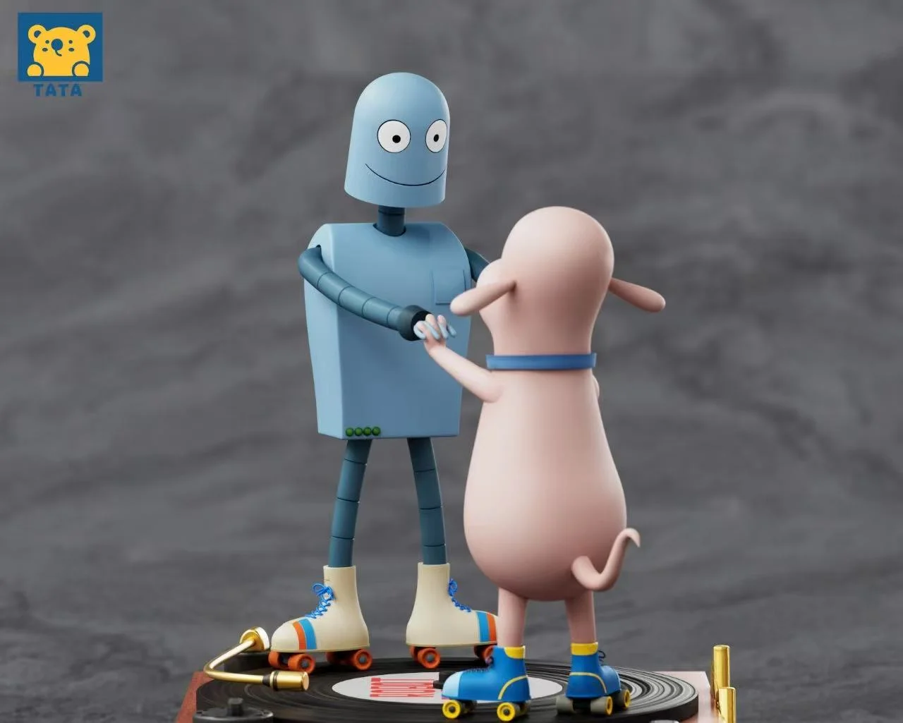 Tata Studio - Robot Dreams Phonograph Dog & Robot Statue(GK)