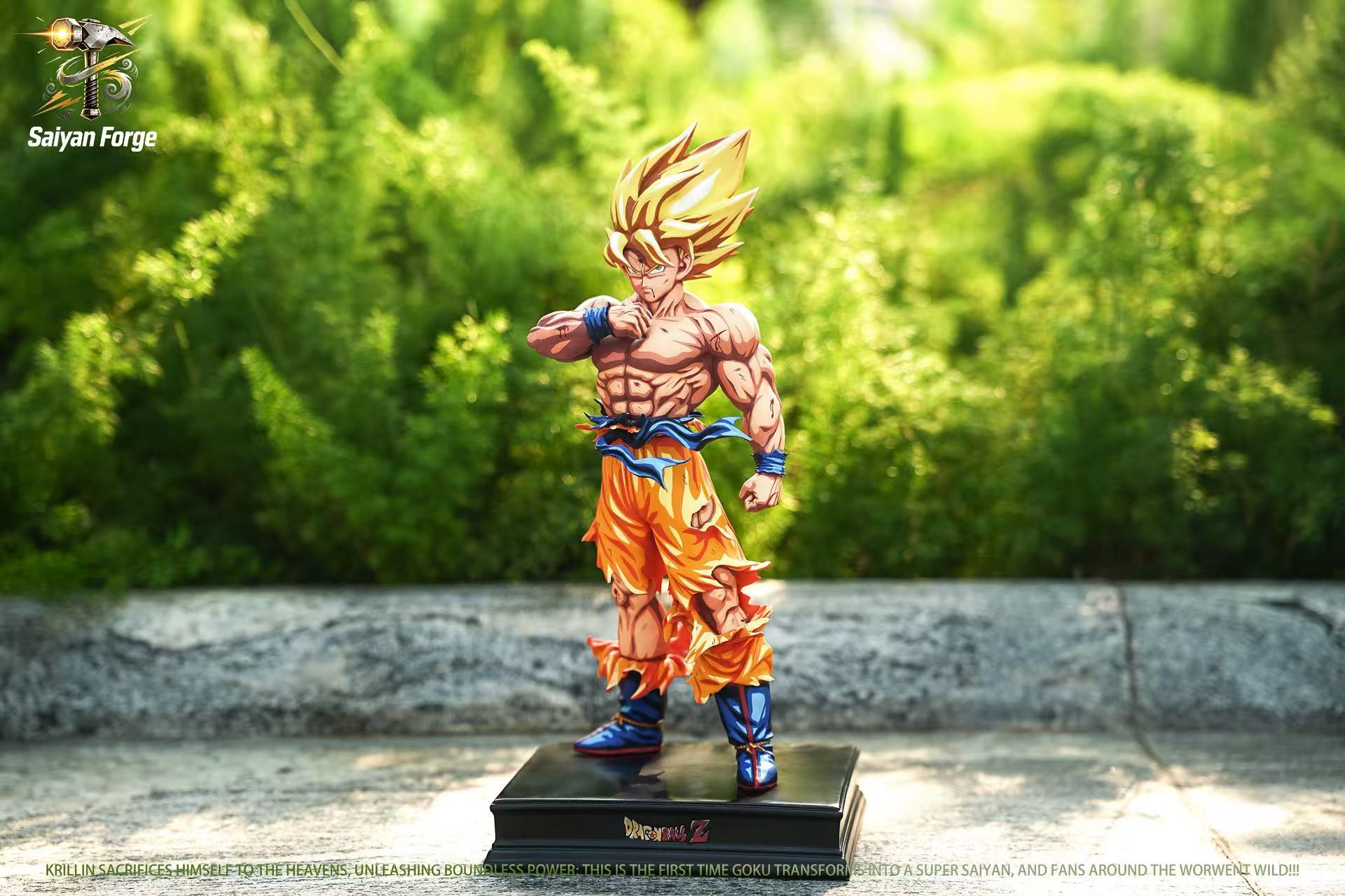 SaniyahForge Studio Super Saiyan Son Goku Battle Damaged Repaint Version Dragon Ball