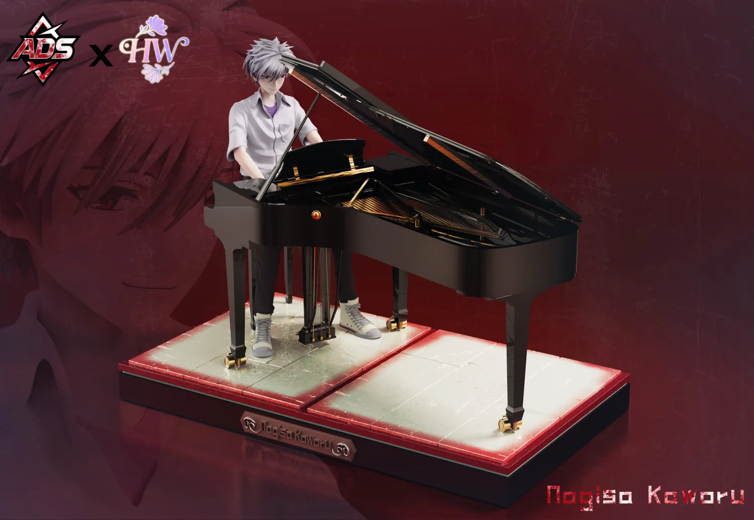 ADS Studio X HW Studio - Kaworu Playing the Piano Neon Genesis Evangelion Statue 