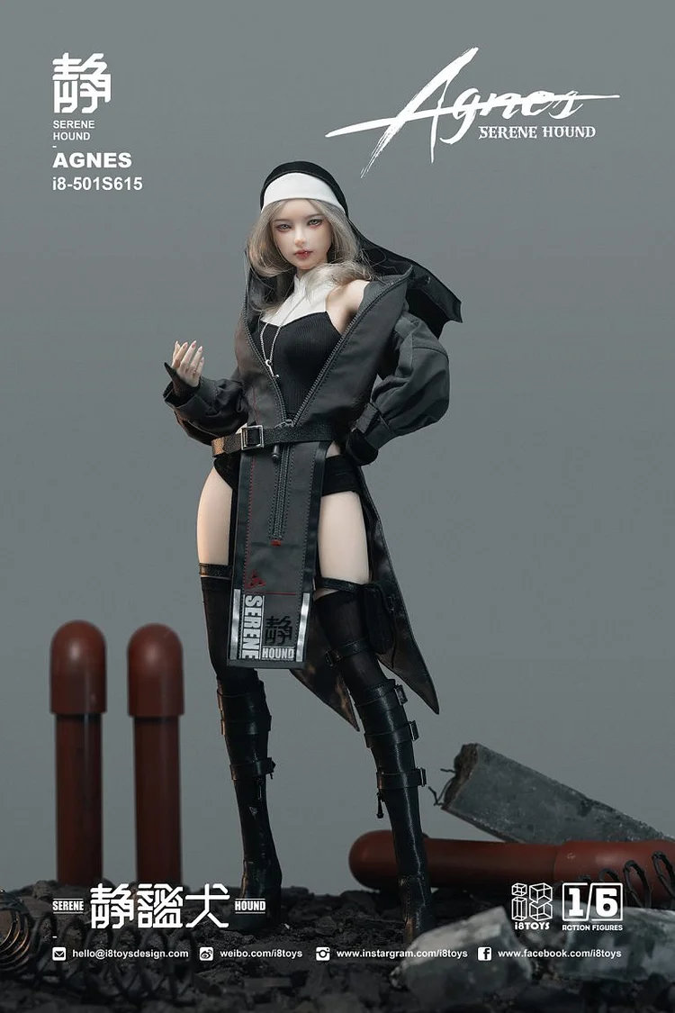 Original Quiet Dog AGNES and Witch TERESA (Authorized) 1/6 Statue GK, 18Toys Studio, Pre-sale