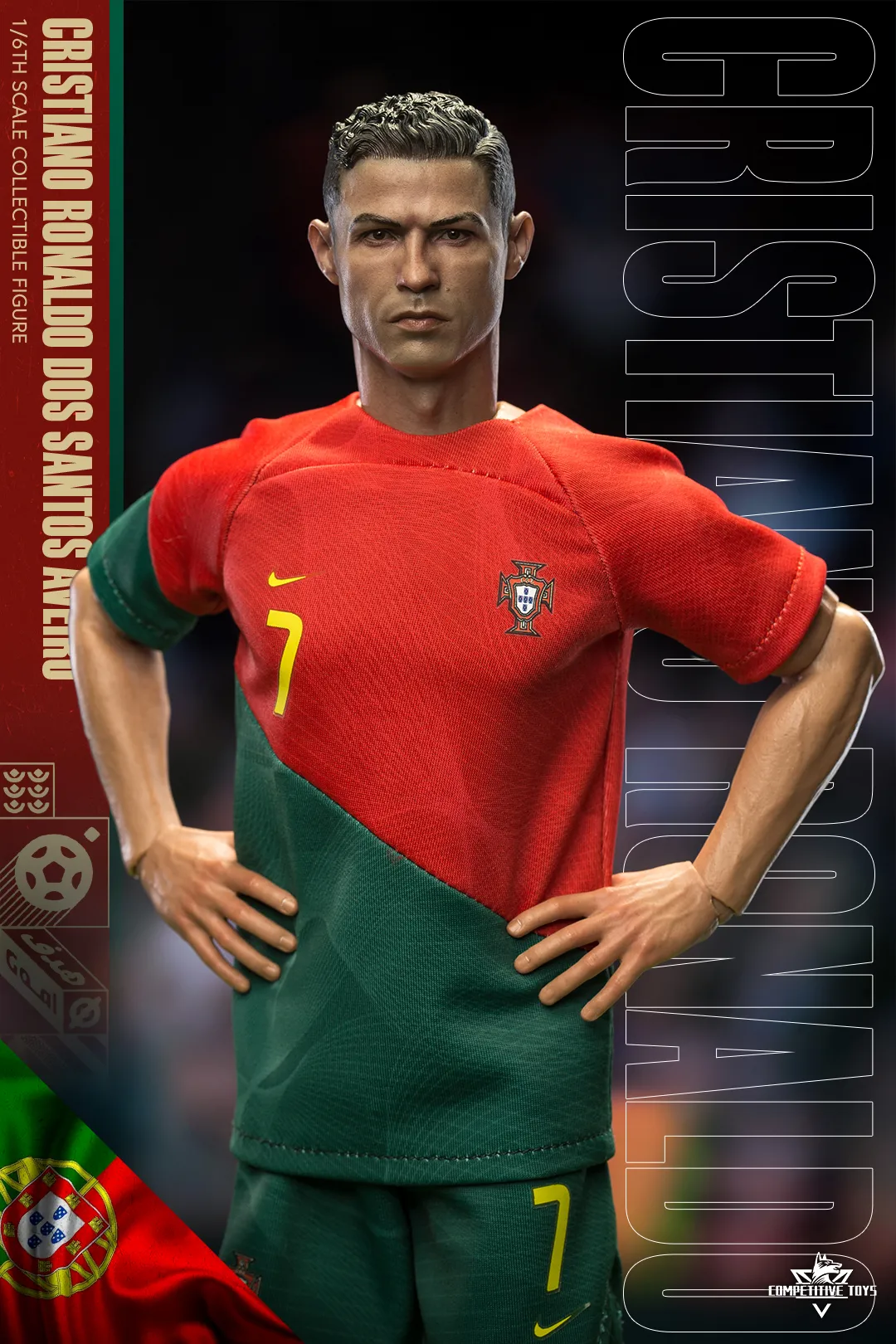 In-stock Competitive Toys Com002 1/6 Action Figure 2022 World Cup  Cristiano Ronaldo
