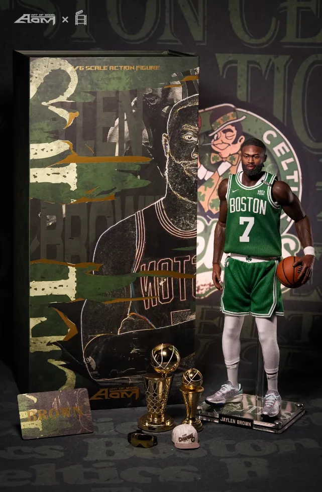 NBA JAYLEN BROWN CHAMPIONSHIP 1/6 ACTION FIGURE Statue GK-AOM TOYS STUDIO Pre-sale