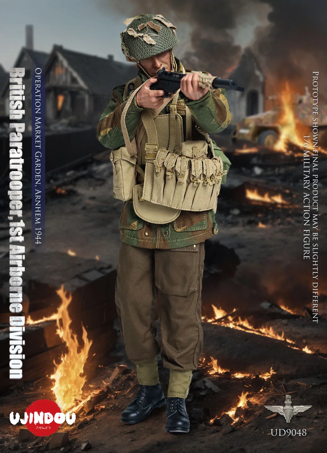 British Paratrooper 1st Airborne Division Operation Market Garden Arnhem 1/6 Action Figure Statue(GK)-UJINDOU-KWII-GK
