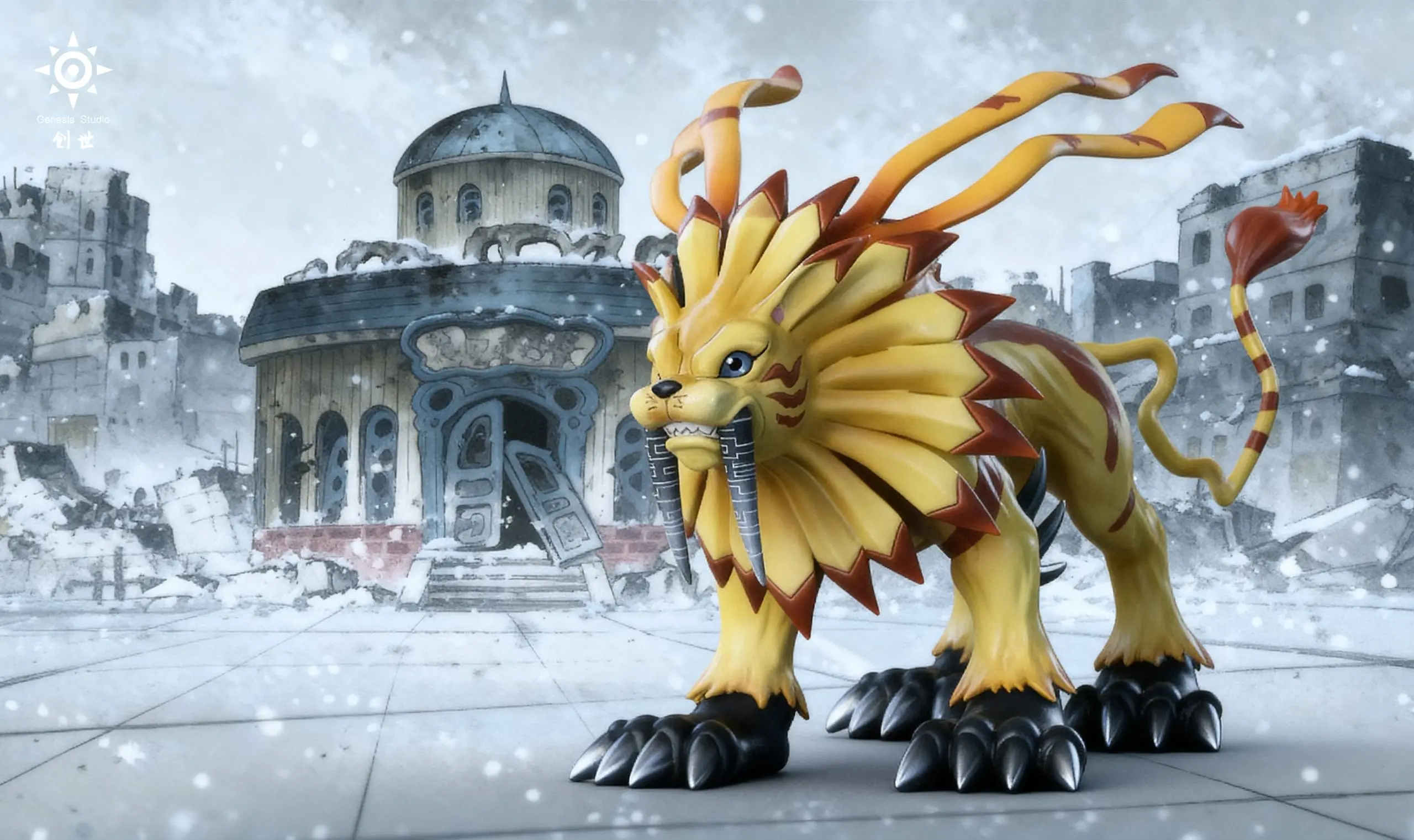 Genesis Studio - Digimon SaberLeomon Statue(GK)